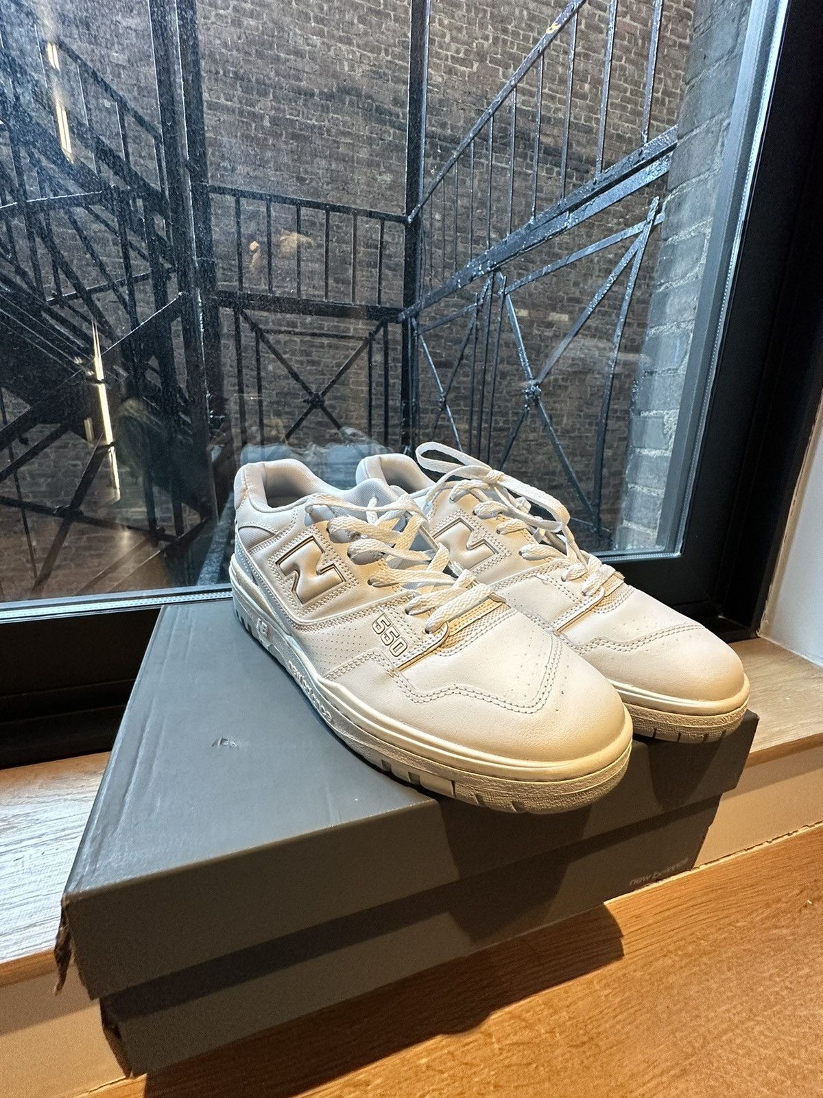 new balance 550 white grey