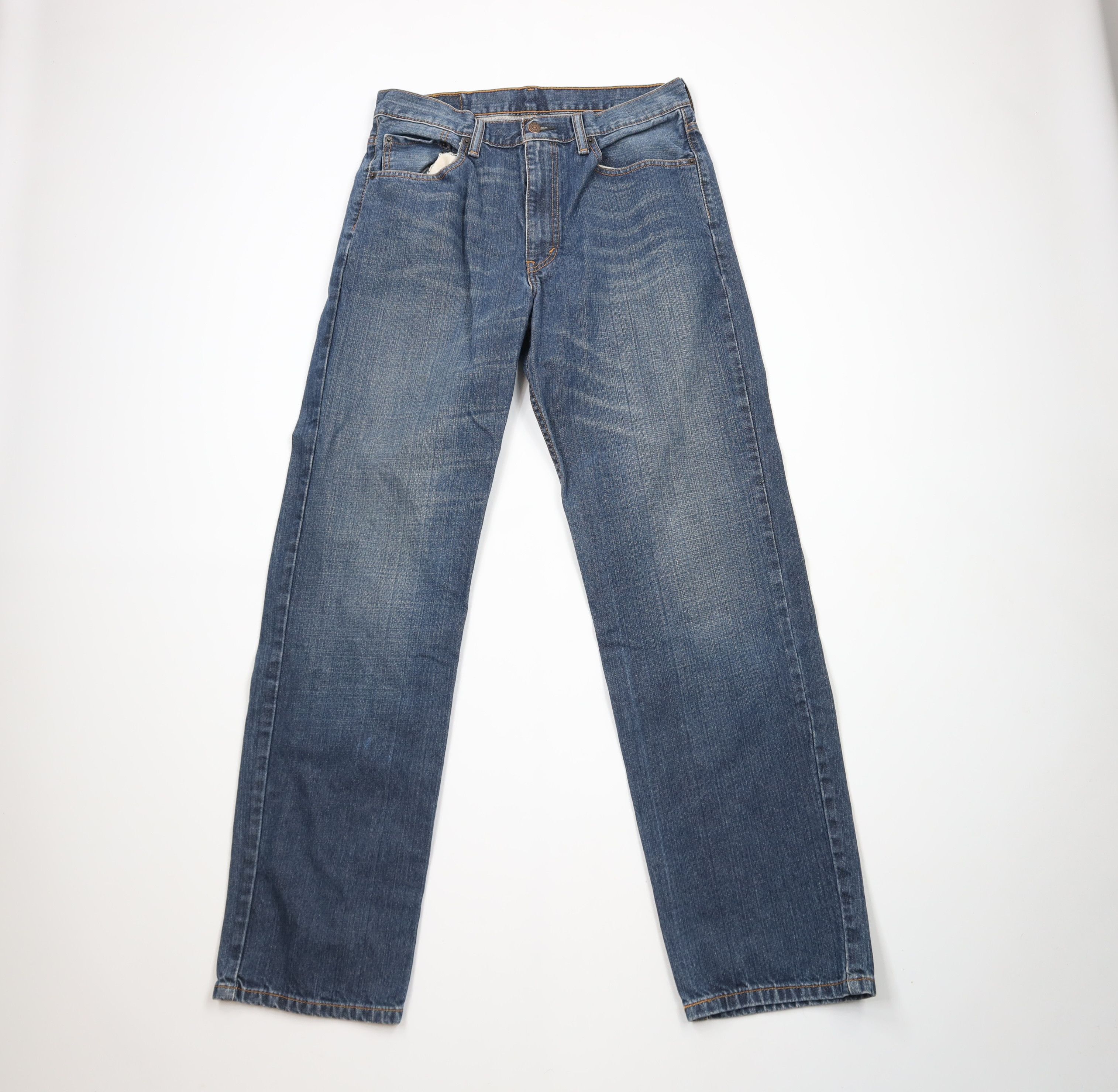 Levi's × Vintage Vintage Y2K Levis 550 Relaxed Fit Denim Jeans Blue Cotton Size US 33 - 1 Thumbnail