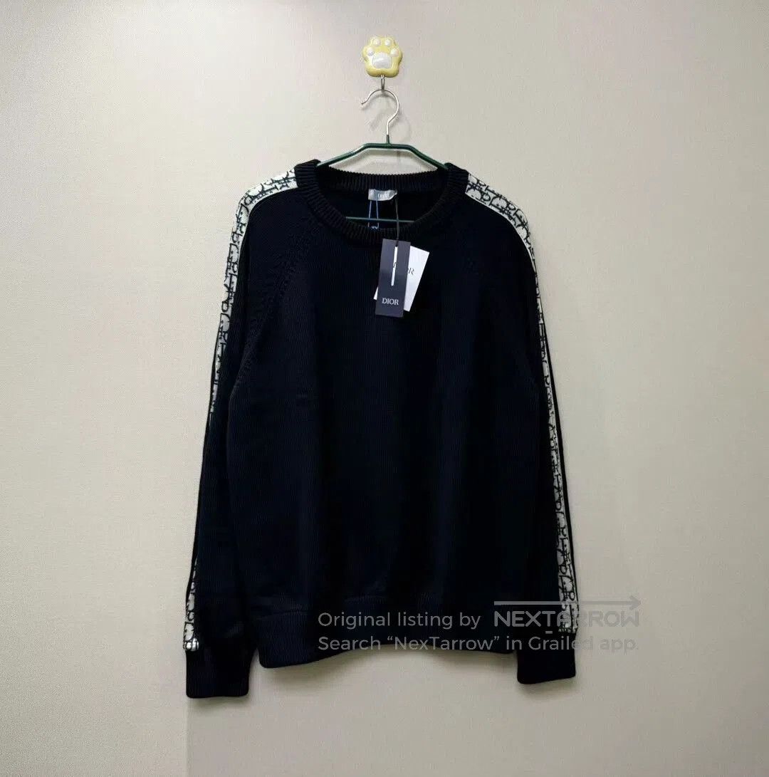 Dior DIOR Black Logo Sweater with Tag. Size US XL / EU 56 / 4 - 1 Thumbnail