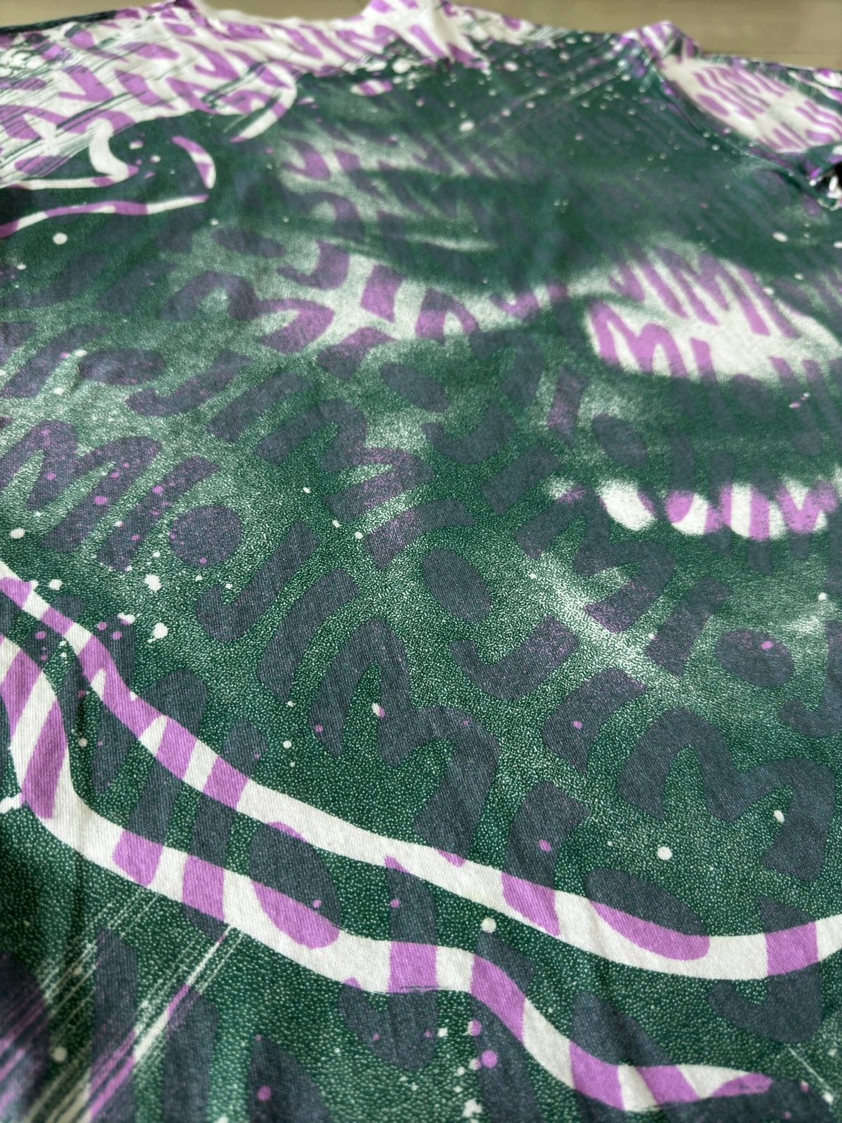 Band Tees × Vintage 90s Jimi Hendrix AOP All Over Print VTG Rock Tee Hanes Shirt Size US L / EU 52-54 / 3 - 5 Thumbnail
