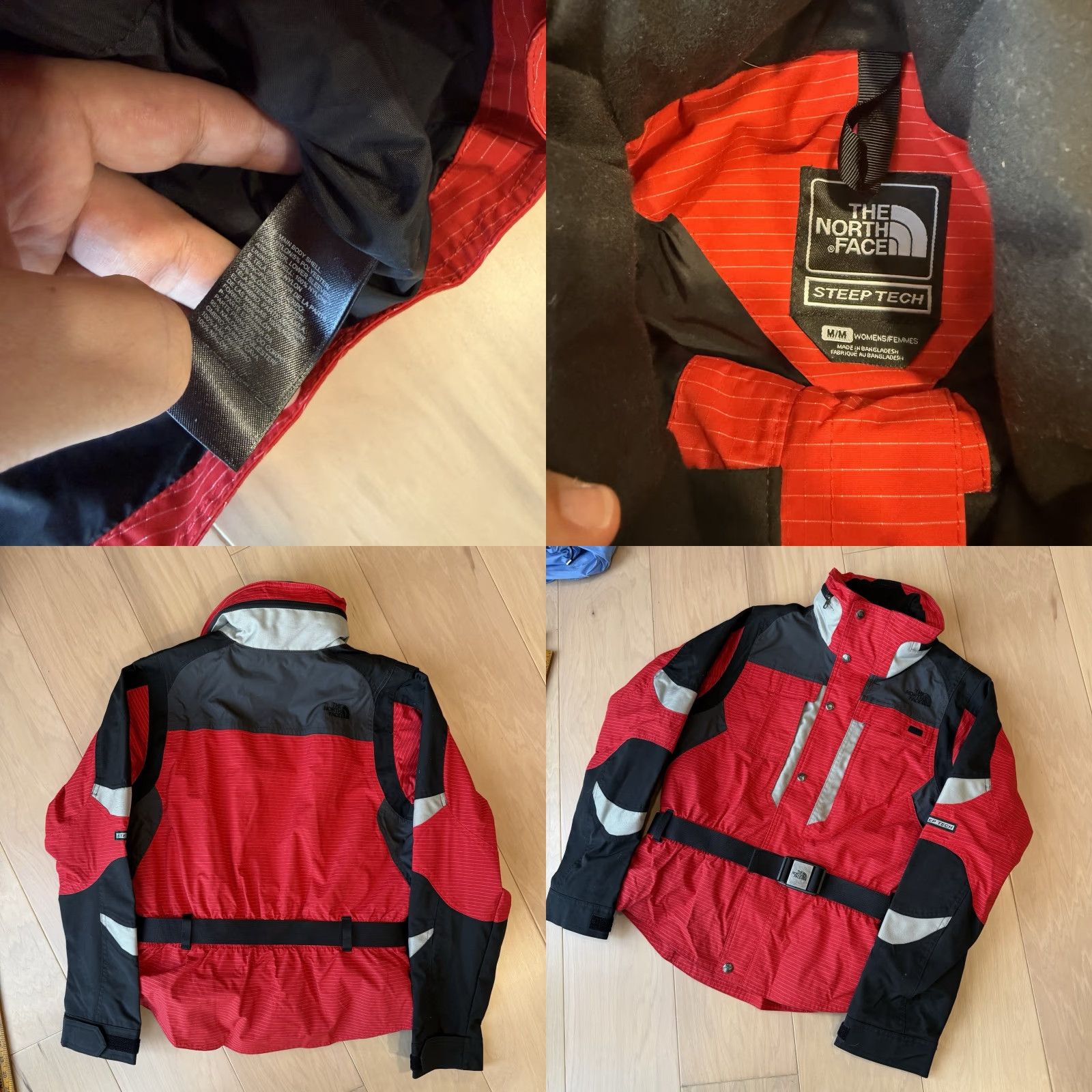 The North Face VINTAGE North Face Steep Tech Jacket Women's Small Red Full Zip Ski Winter Rendezous Size S / US 4 / IT 40 - 8 Thumbnail