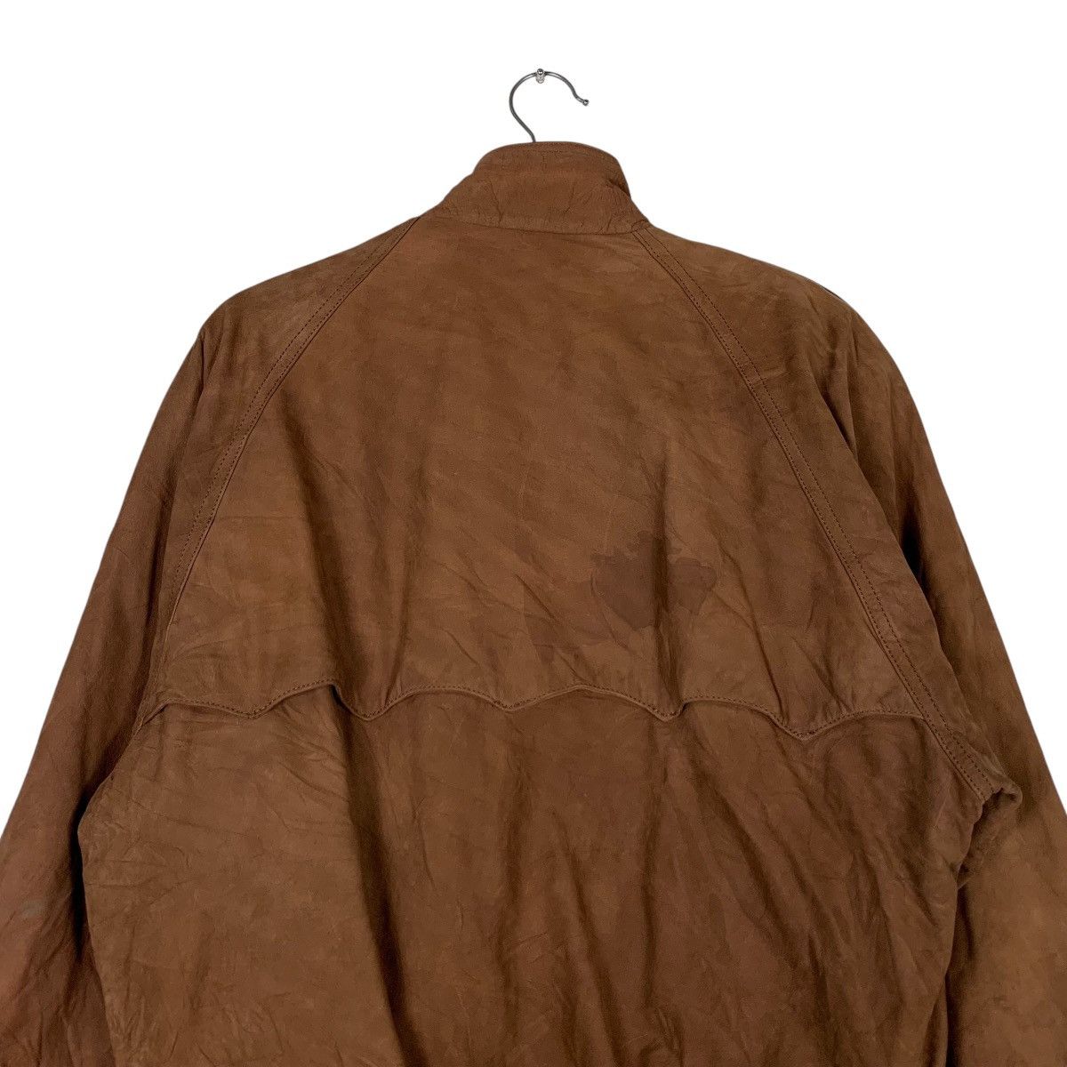 Japanese Brand SEAHOP Cowhide Suede Leather Casual Bomber Jacket #1286-C58 Size US L / EU 52-54 / 3 - 8 Thumbnail