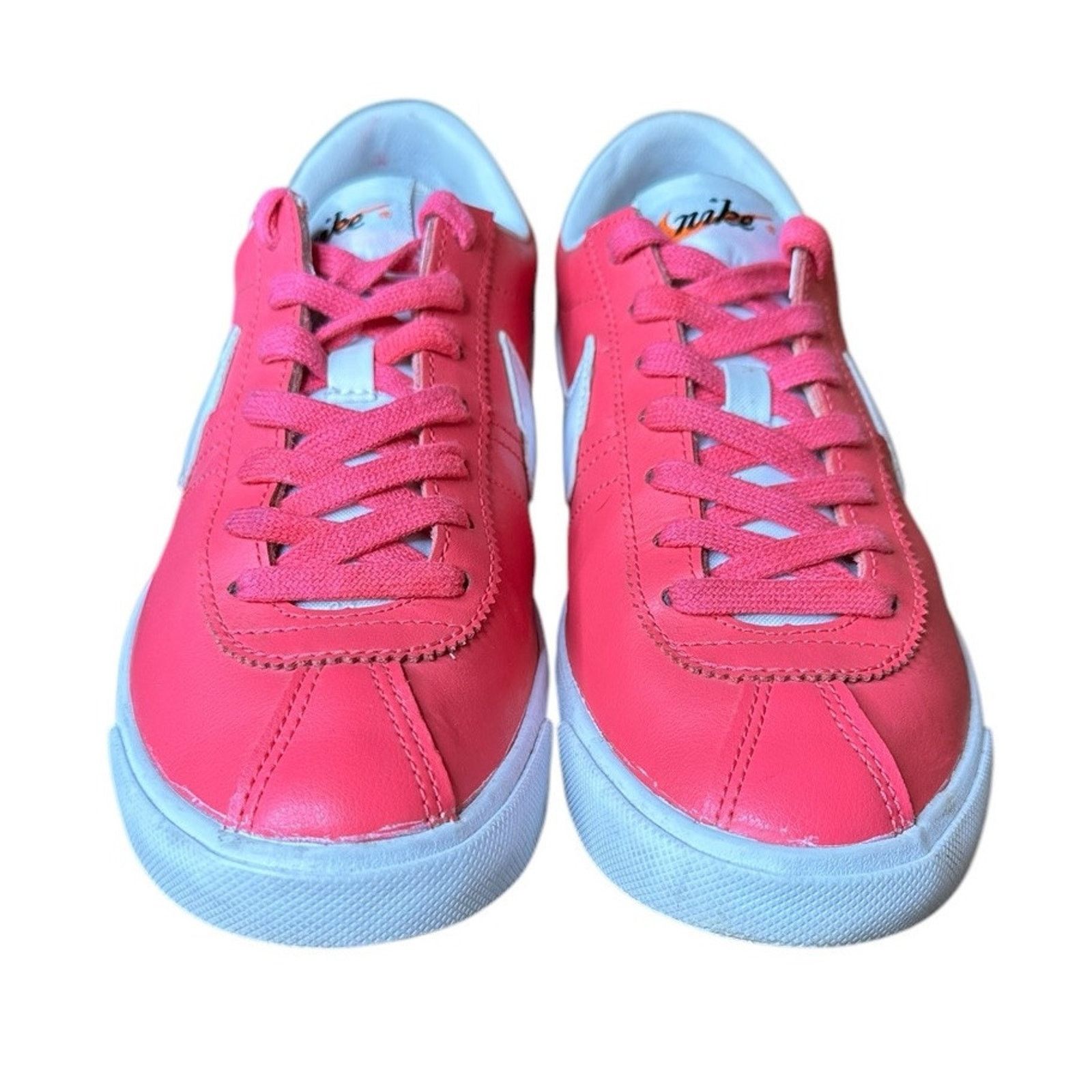 Nike Nike Bruin Lite Sneakers Athletic Shoes 7 Pink White Leather Size US 7 / IT 37 - 8 Thumbnail