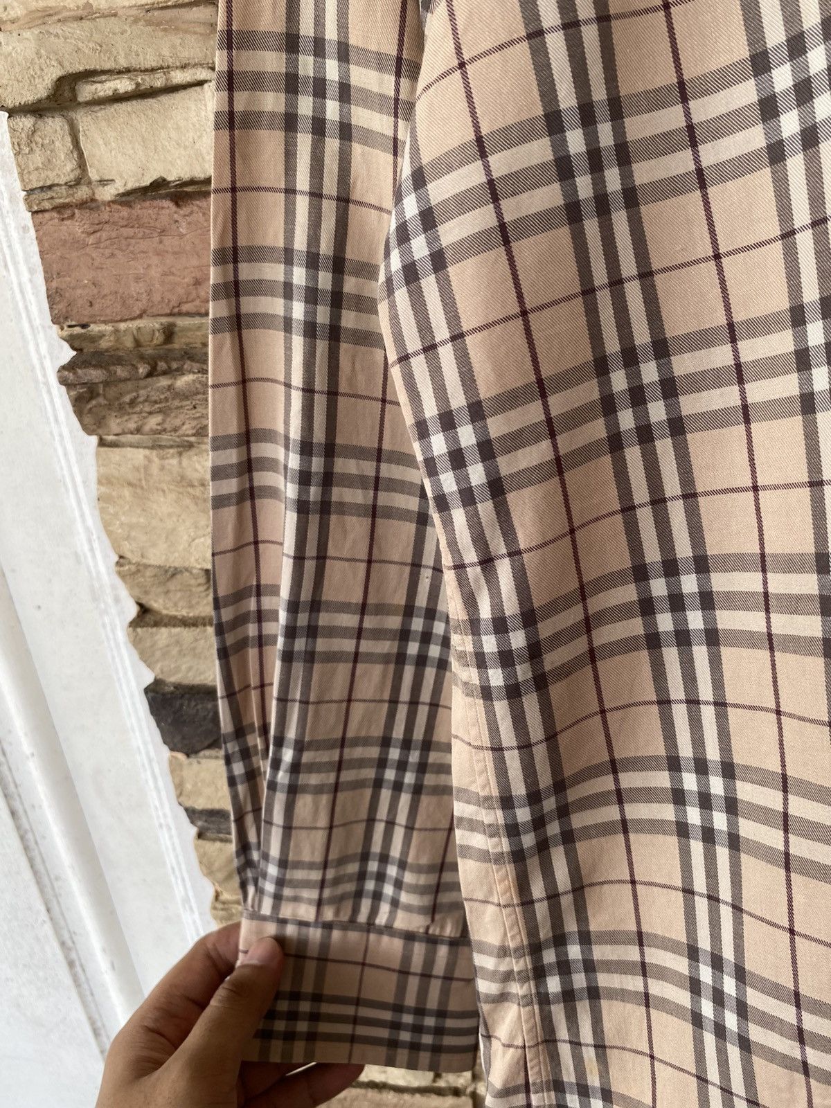 Burberry Vintage Burberry London Nova Check Checkered Button Ups Long Sleeve Shirt Formal Size US L / EU 52-54 / 3 - 4 Thumbnail