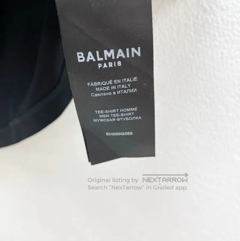 Balmain Balmain Summer Black Cotton Men's T-Shirt . Size US XL / EU 56 / 4 - 5 Thumbnail