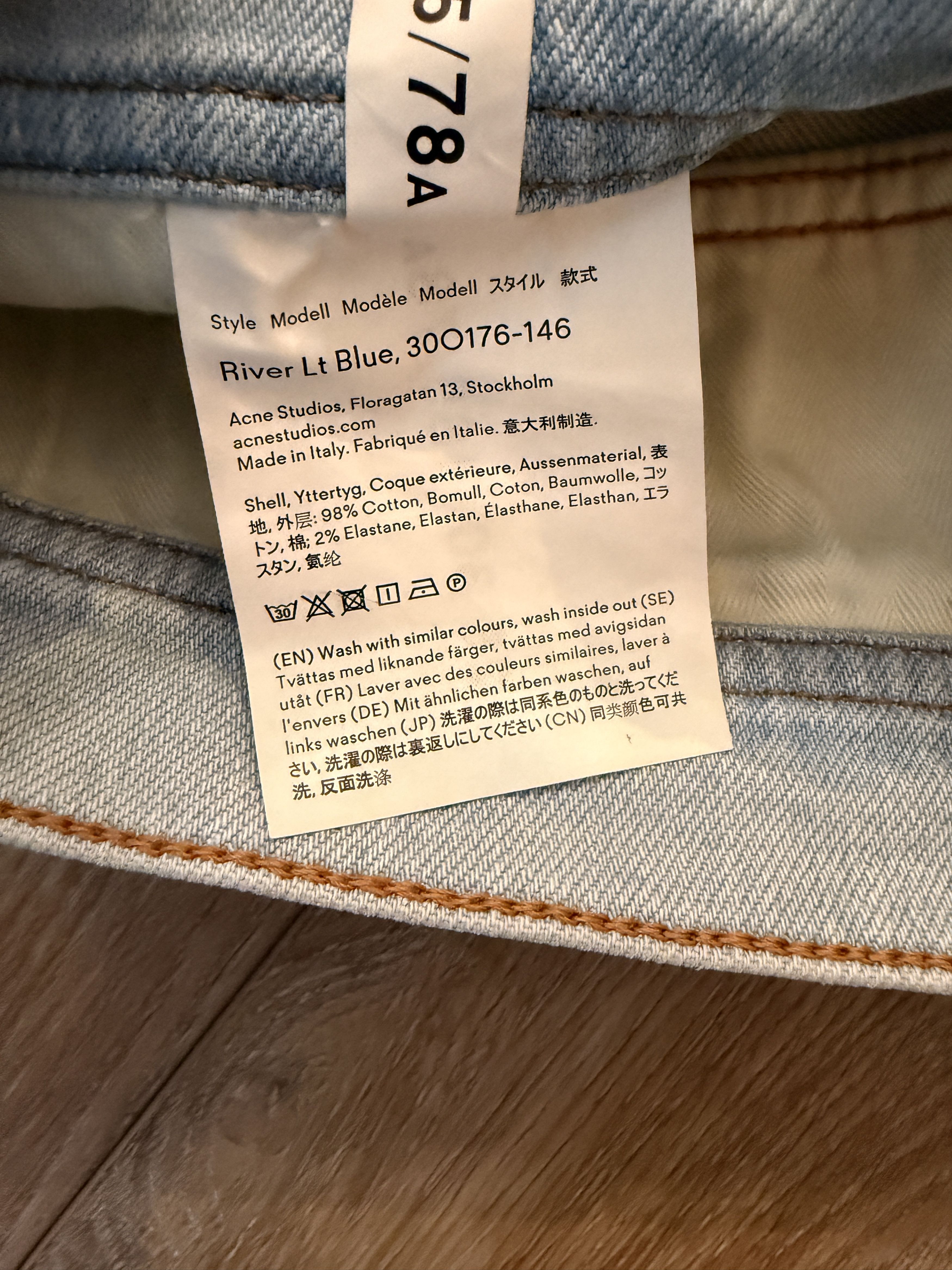 Acne Studios Acne Studios River Jeans in Light Blue (28x30) Size US 28 / EU 44 - 7 Thumbnail