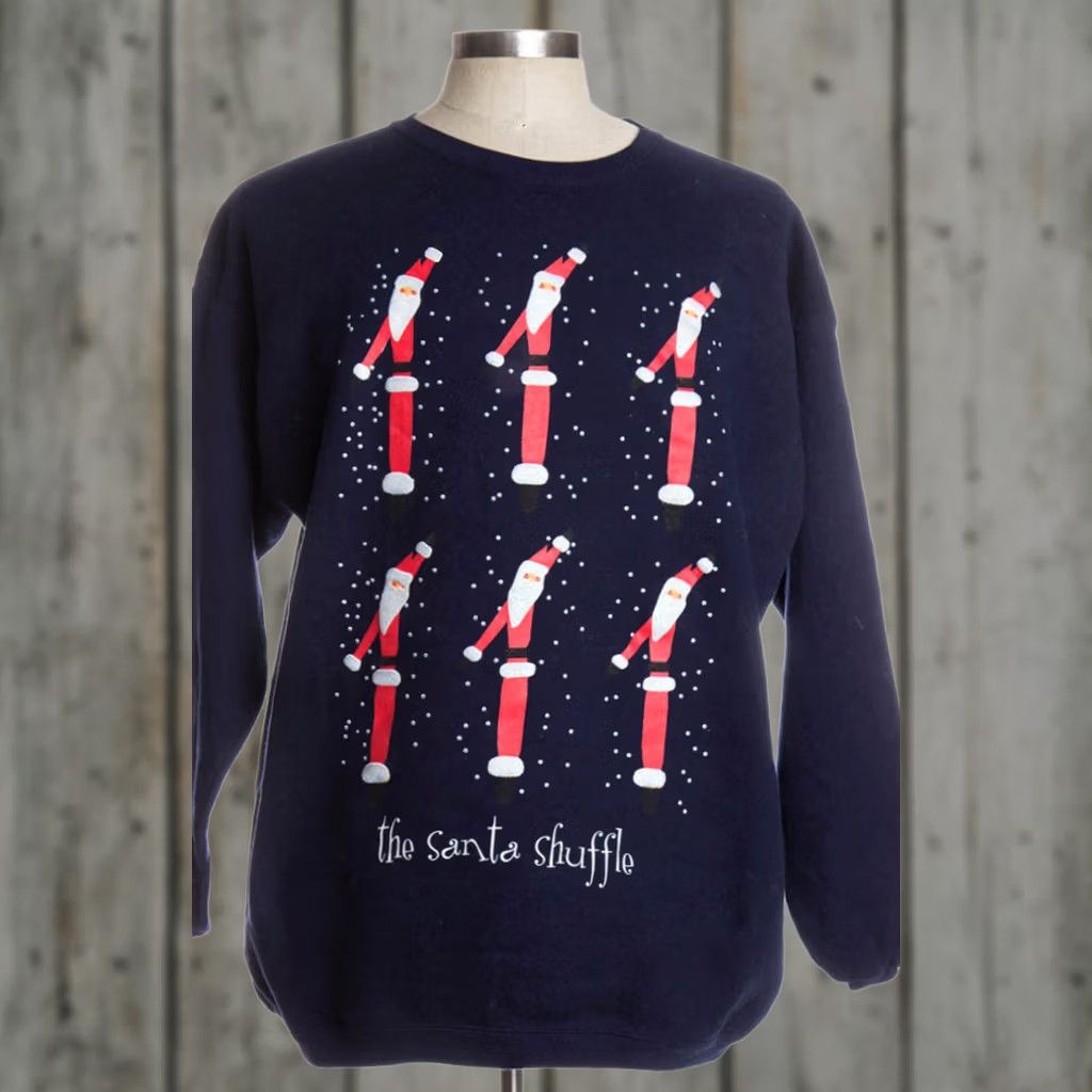 Vintage VINTAGE Maze Blue Ugly Christmas Sweatshirt L Size L / US 10 / IT 46 - 1 Preview
