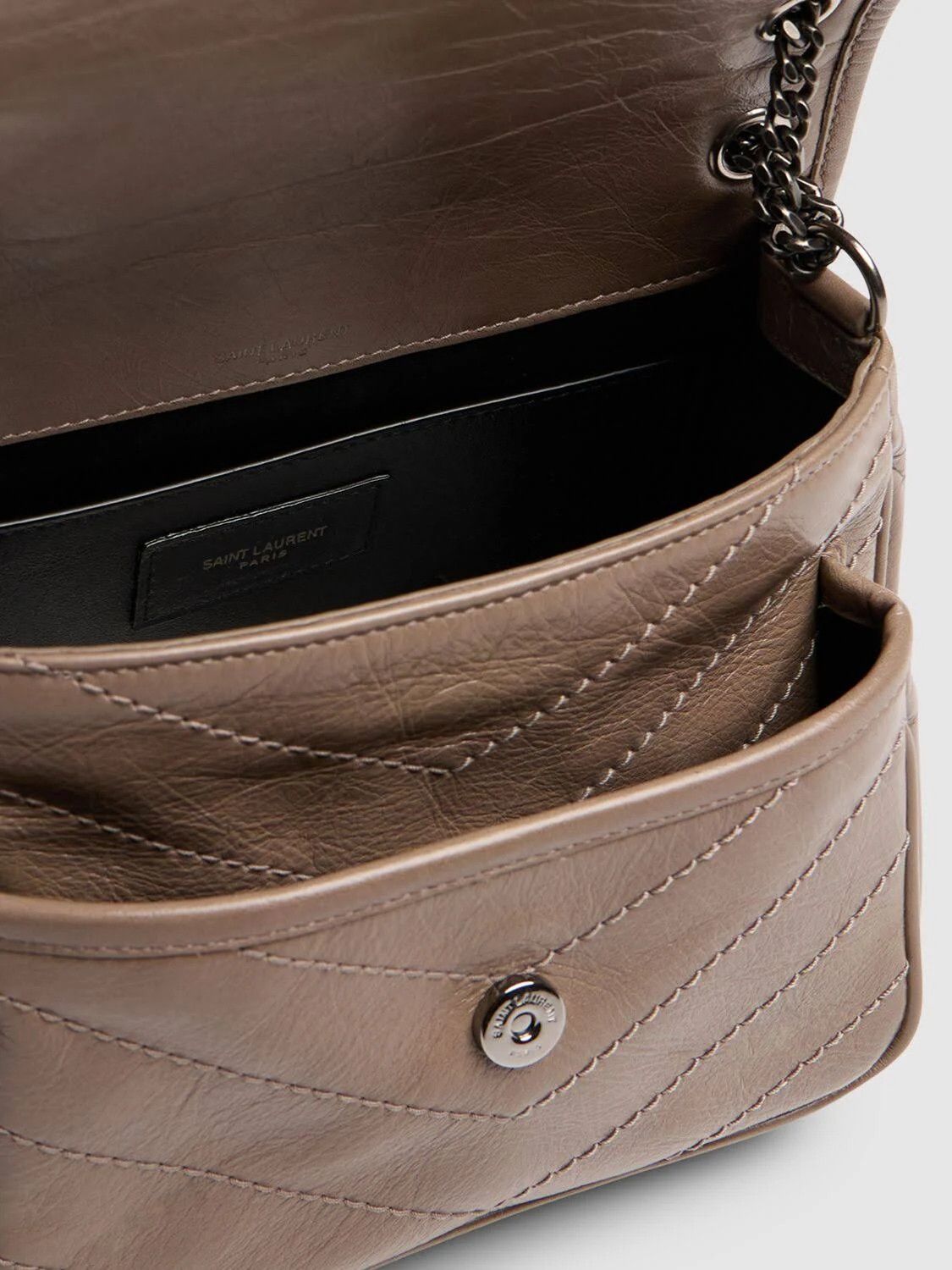 Saint Laurent Paris o1s1wg110924 Size: OS / Niki Baby Vintage Leather Bag Beige Size ONE SIZE - 8 Thumbnail