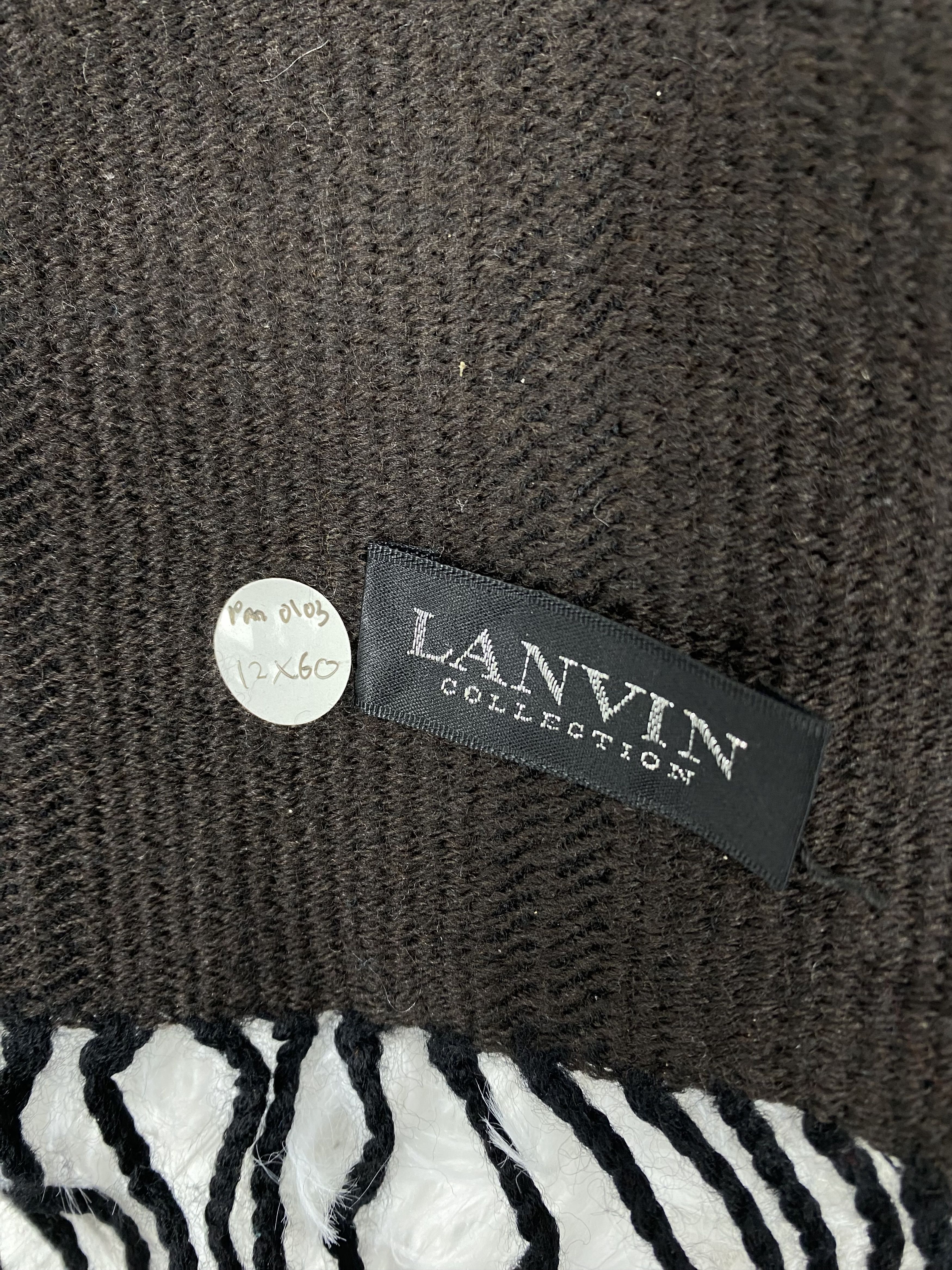 Lanvin Vintage Lanvin Scarf / Muffler Neckwear PM0103 Size ONE SIZE - 2 Thumbnail