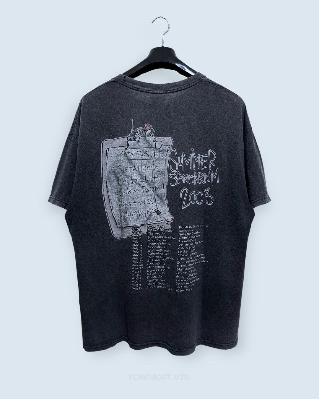 Band Tees vintage 2003 Summer Sanitarium Metallica Deftones Size US XL / EU 56 / 4 - 3 Thumbnail