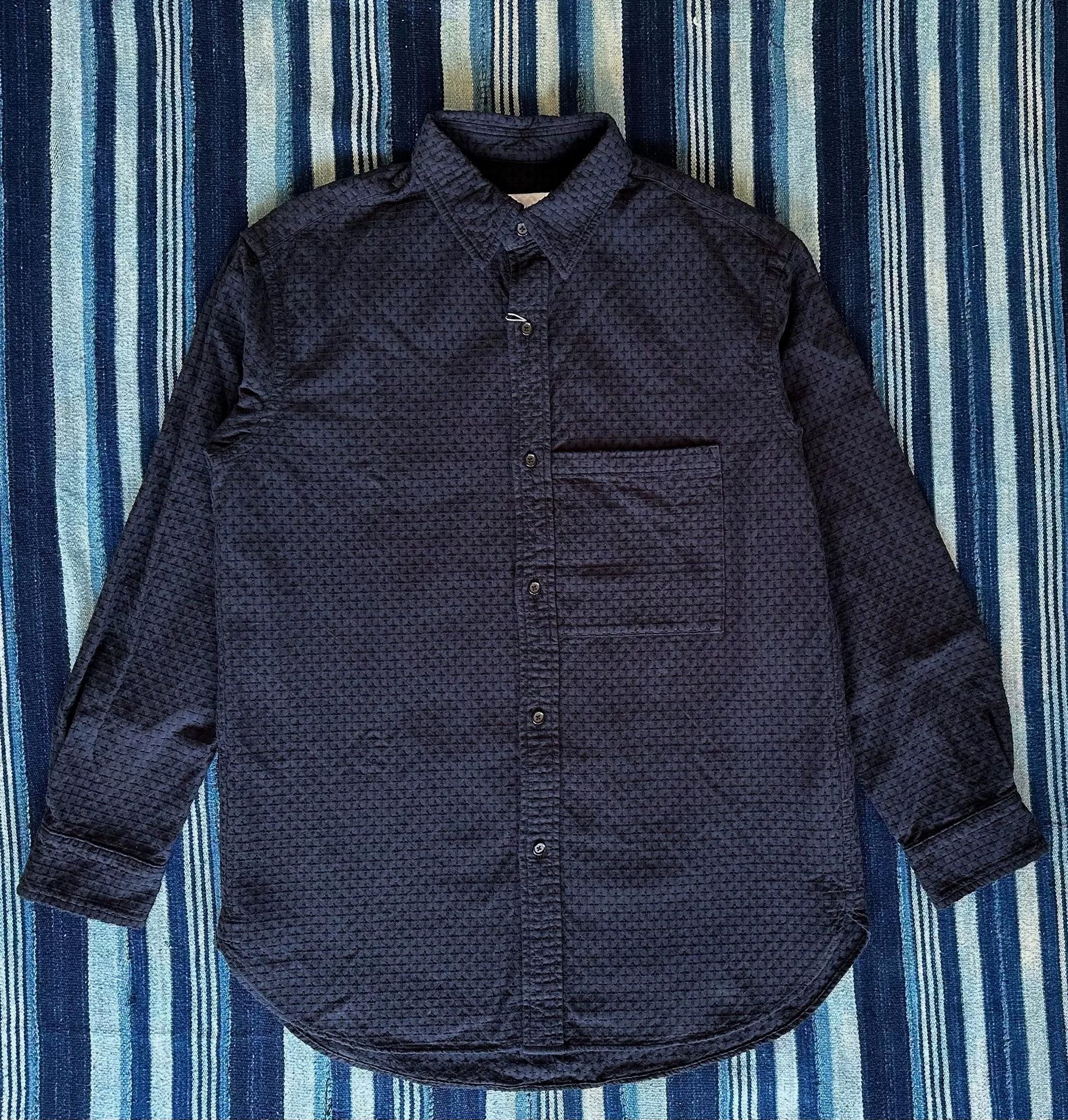 KUON kuon cross sashiko long sleeve shirt Size US S / EU 44-46 / 1 - 1 Thumbnail