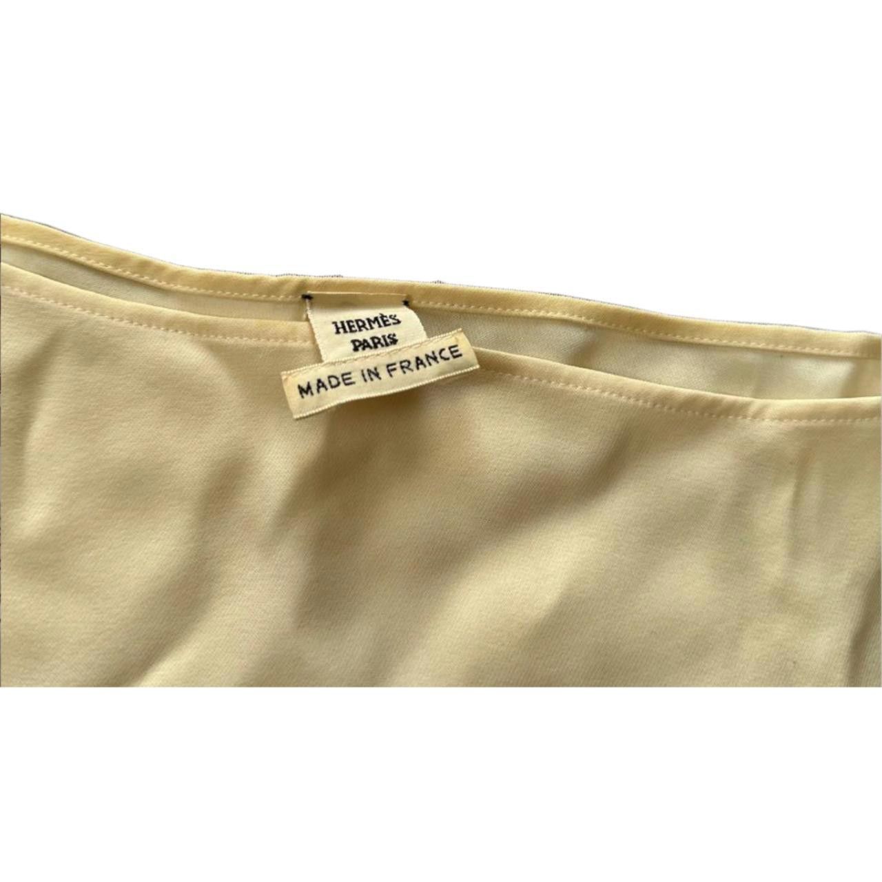 Hermes Hermes Paris Ribbon Print Silk Sless Blouse Size S / US 4 / IT 40 - 4 Thumbnail