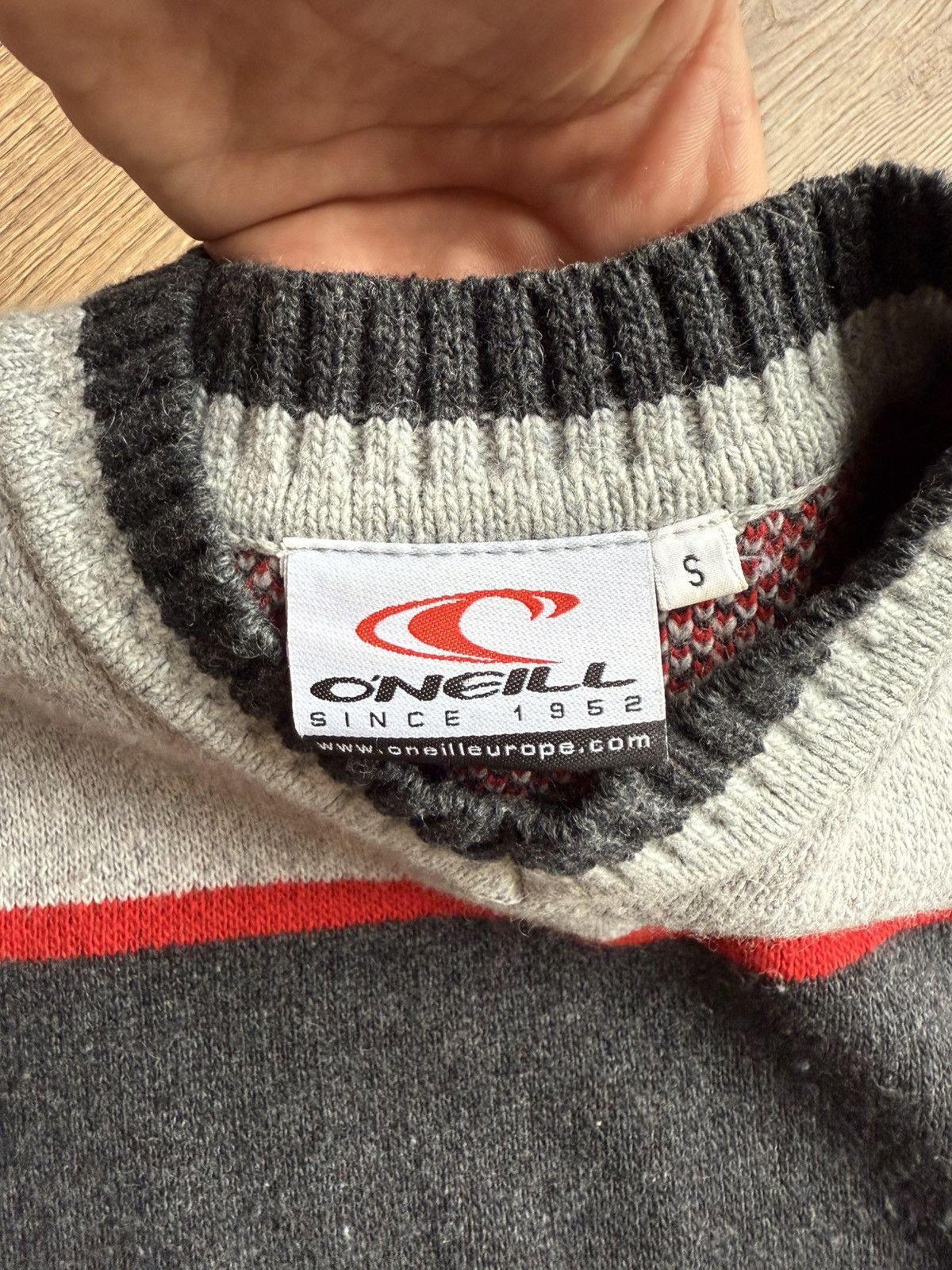 O'Neill Vintage O'Neill Big Logo Knit Sweater Y2K Size US S / EU 44-46 / 1 - 3 Thumbnail
