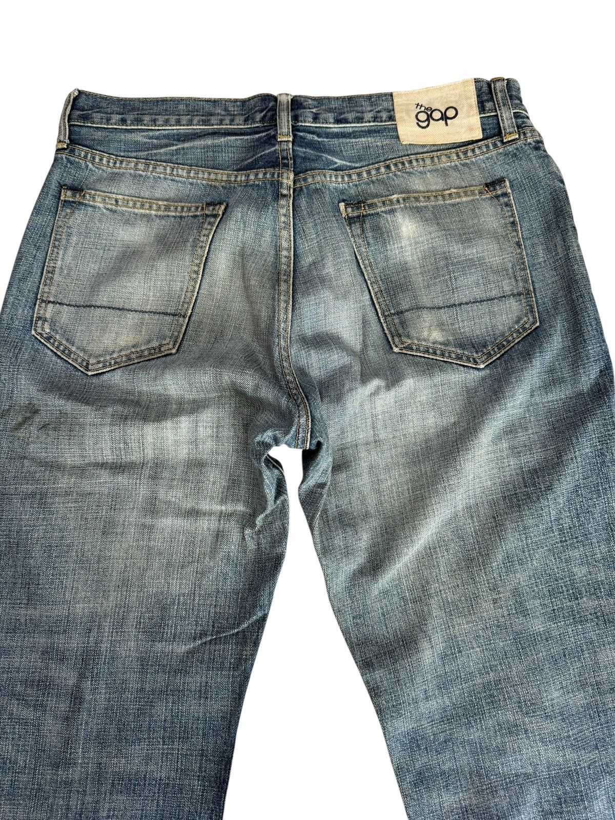 Gap Vintage Y2K Gap Baggy Distressed Nice Design Denim Jeans Size US 33 - 17 Thumbnail