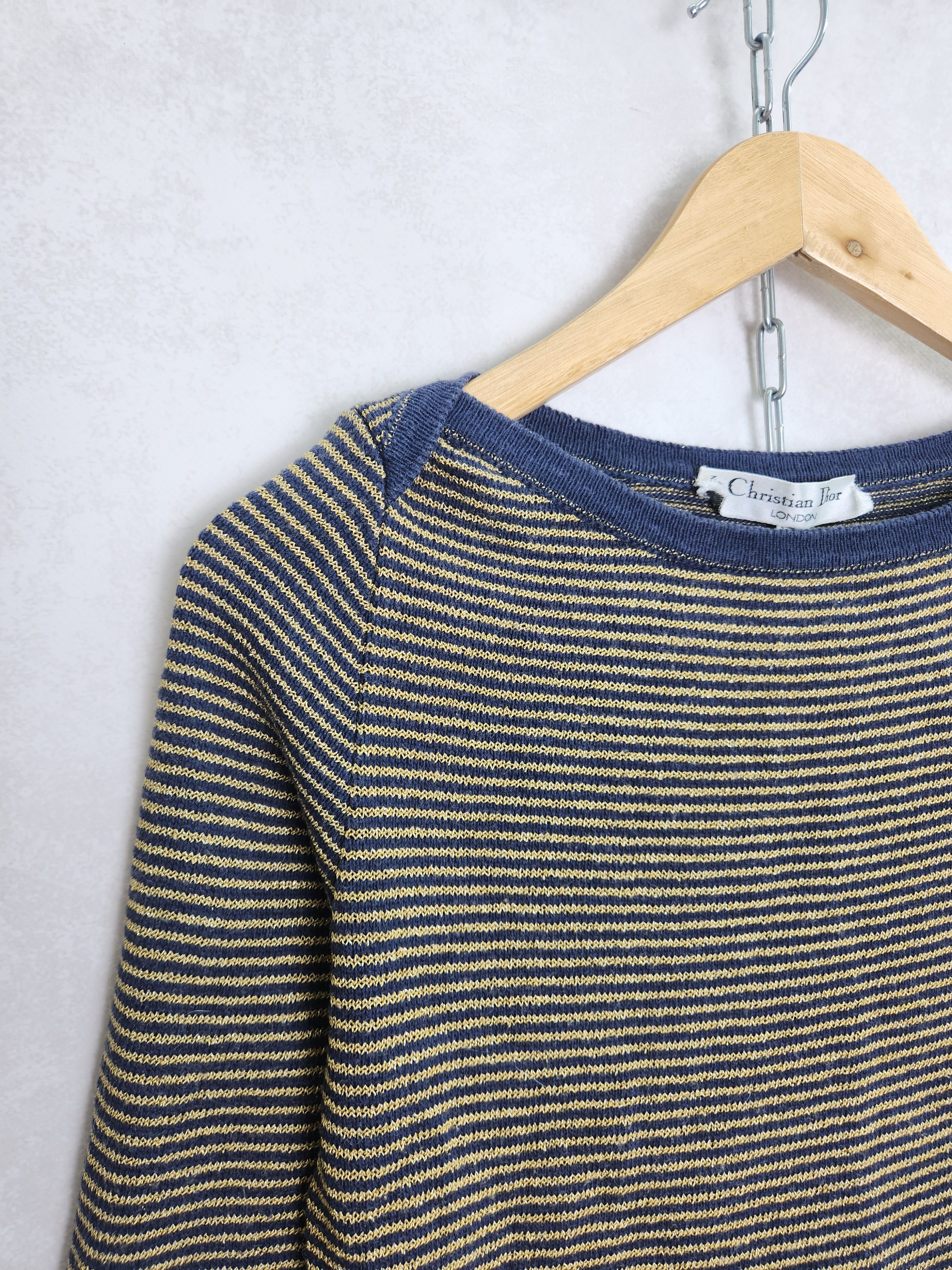 Dior Christian Dior London stripes thight knit long sleeve Size M / US 6-8 / IT 42-44 - 5 Thumbnail