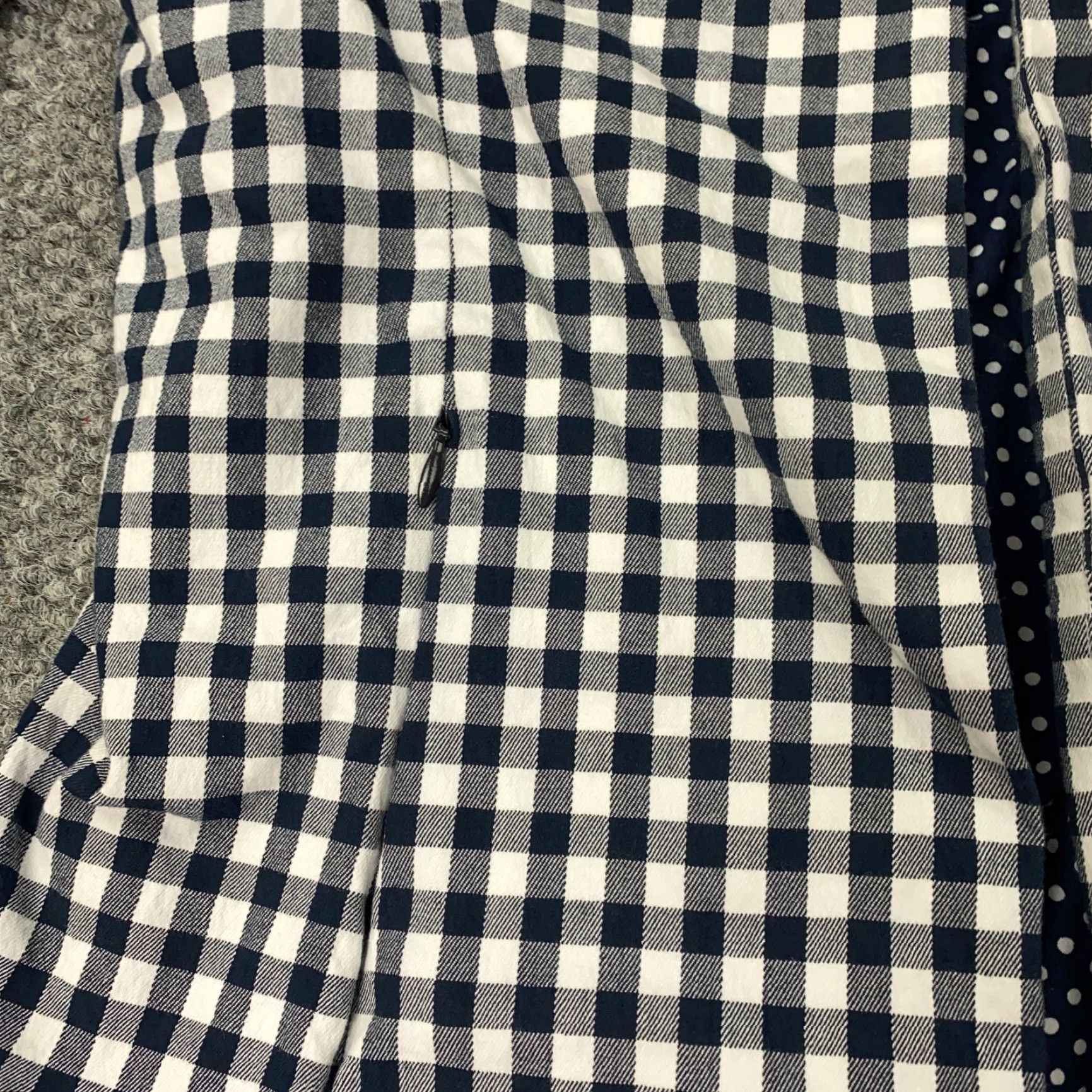 Vintage Tyler Boe Jacket Womens Size 10 Blue White Check Gingham Plaid Lined Stretch Size L / US 10 / IT 46 - 5 Thumbnail