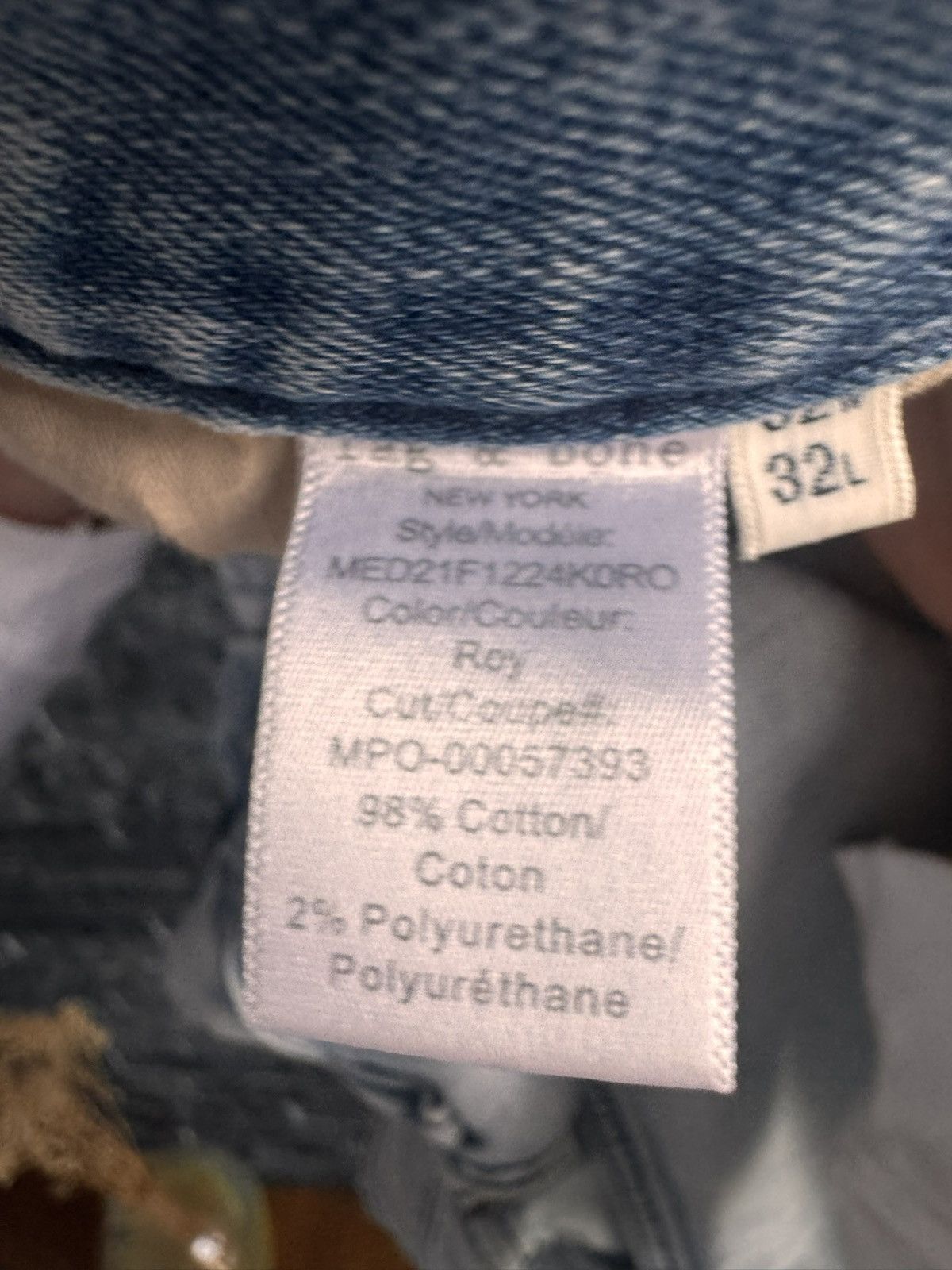 Rag & Bone Rag And Bone | Fit 1 Skinny Cotton Jeans 32x32 Size US 32 / EU 48 - 5 Thumbnail