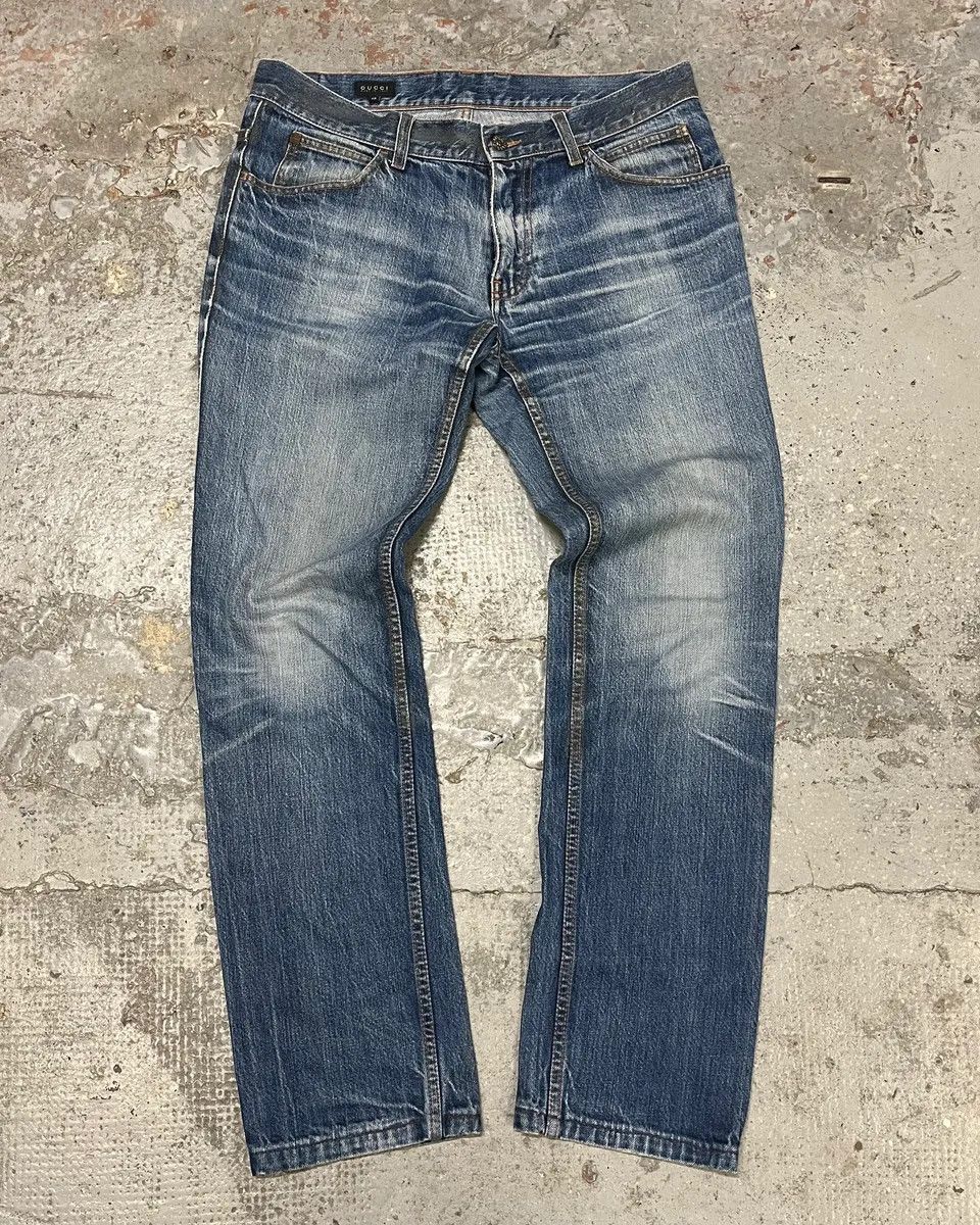 AW2008 Gucci Blue Slim Denim Jeans