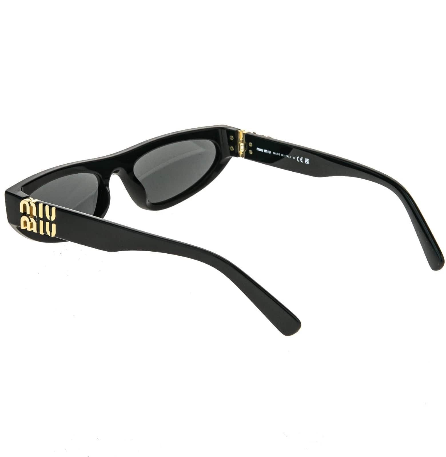 Miu Miu MIU MIU MU07ZS GLIPMSE LOGO 07Z Black Luxury Fashion Size ONE SIZE - 7 Thumbnail