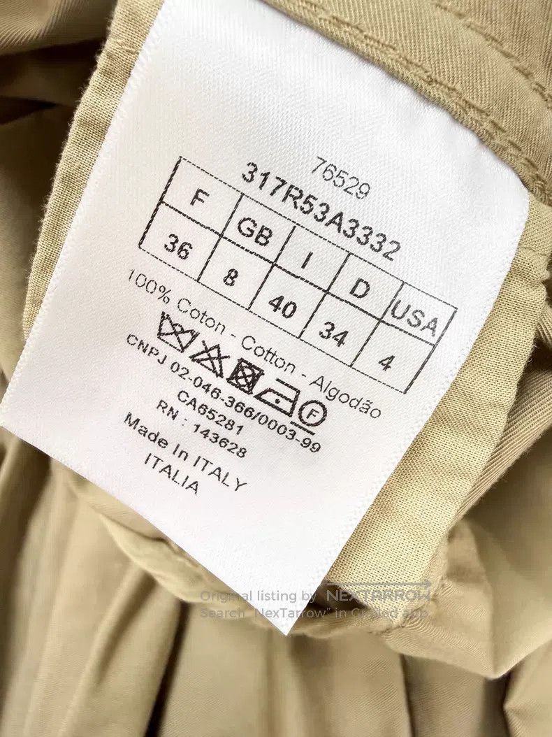 Dior Dior Spanish-style khaki long skirt long-sleeved windbreak Size XS / US 0-2 / IT 36-38 - 7 Thumbnail