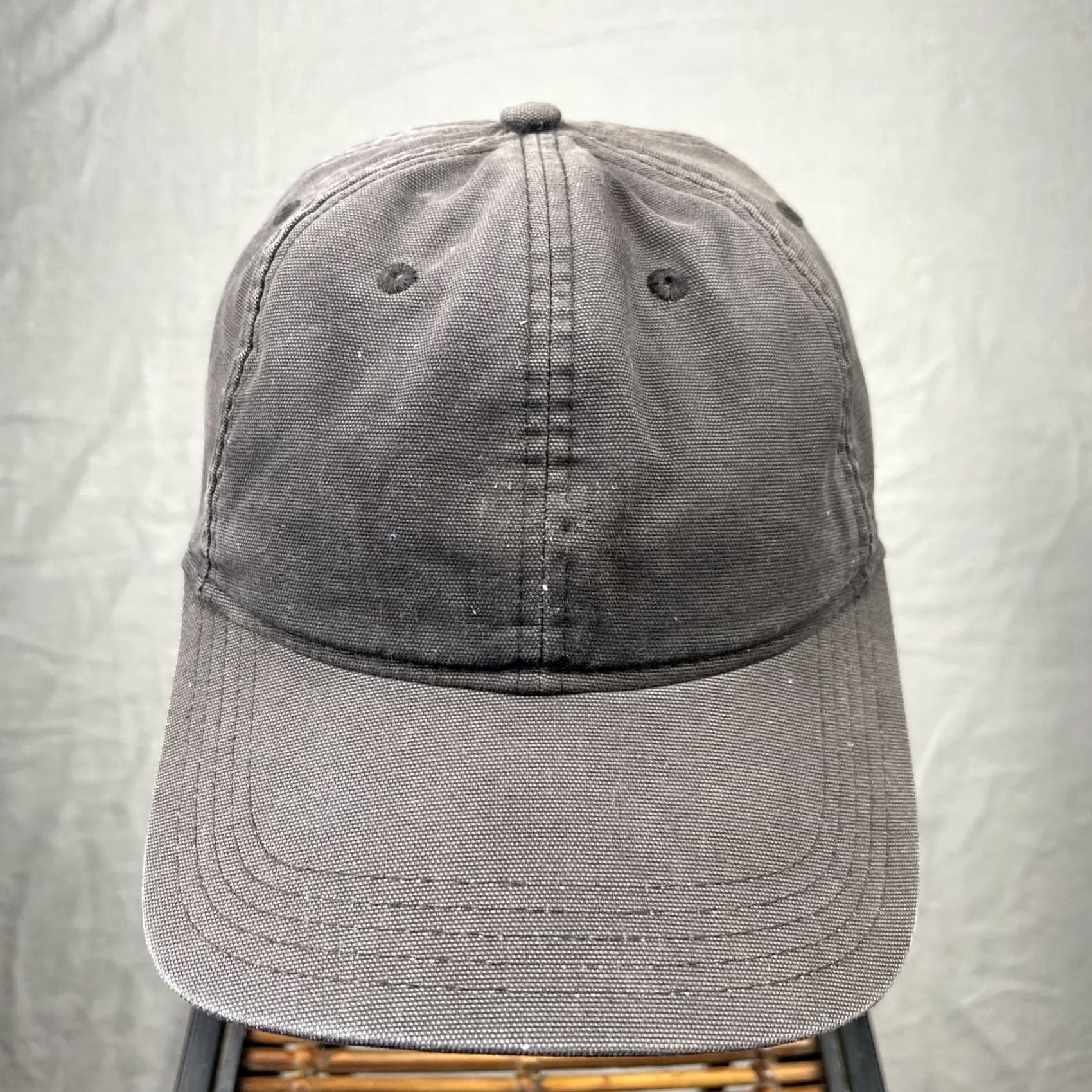 Carhartt Carhartt Hat Cap Mens Adjustable Black Canvas 6 Panel Workwear Strap Back Fade Size ONE SIZE - 3 Thumbnail