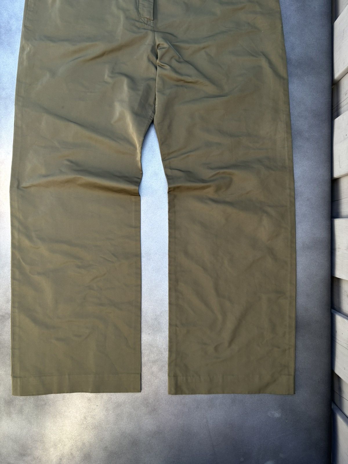 Jil Sander × Vintage Jil Sander Silk Pants Vintage Trousers Army Green Prada Y2K Size 35" - 11 Thumbnail