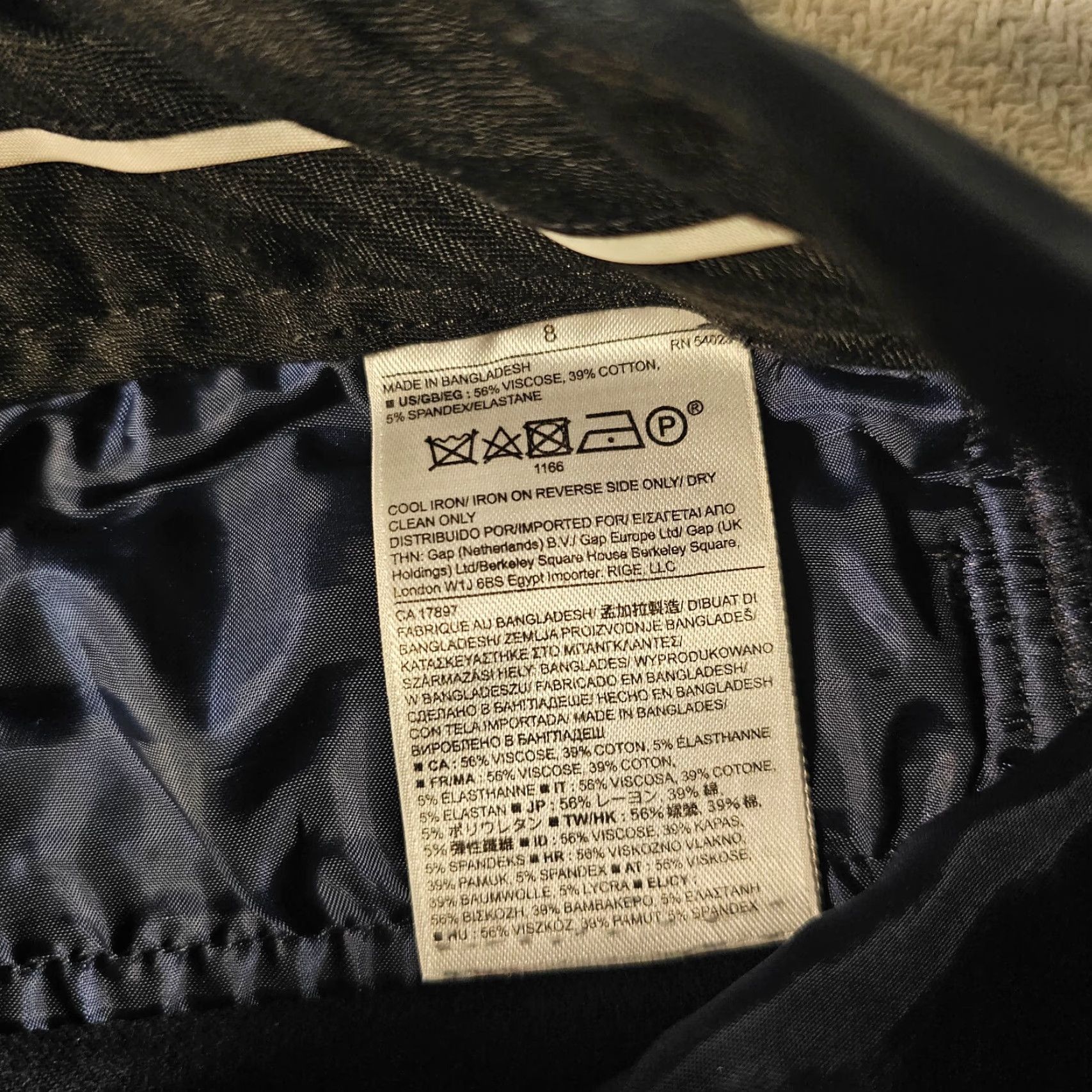 Banana Republic Banana Republic Women's Jackson Fit Straight Leg Mid Rise Dress Pants Blue 8 Size 30" / US 8 / IT 44 - 4 Thumbnail