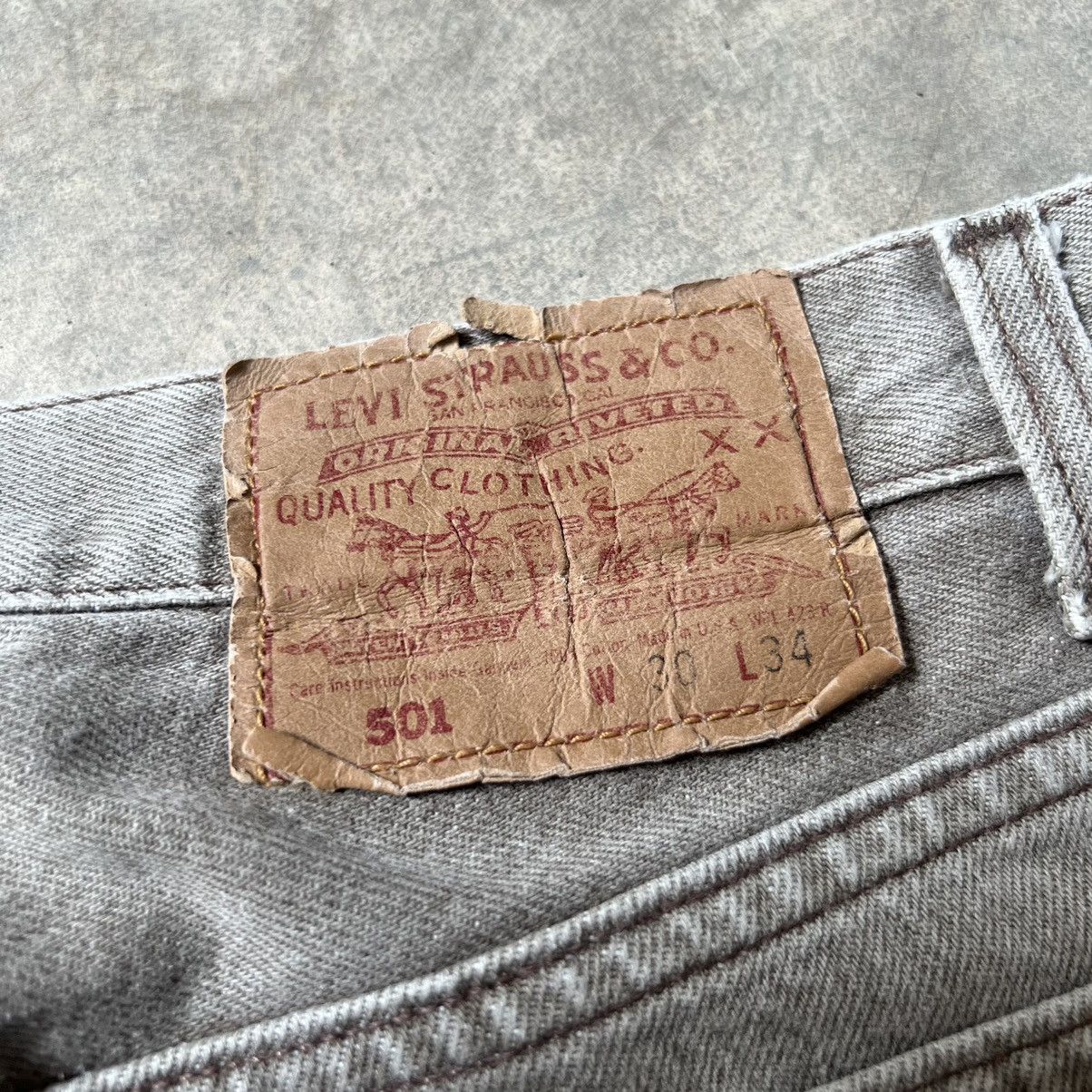 Levi's Vintage Levis 501 Distressed Washed Jeans Size US 30 / EU 46 - 6 Thumbnail
