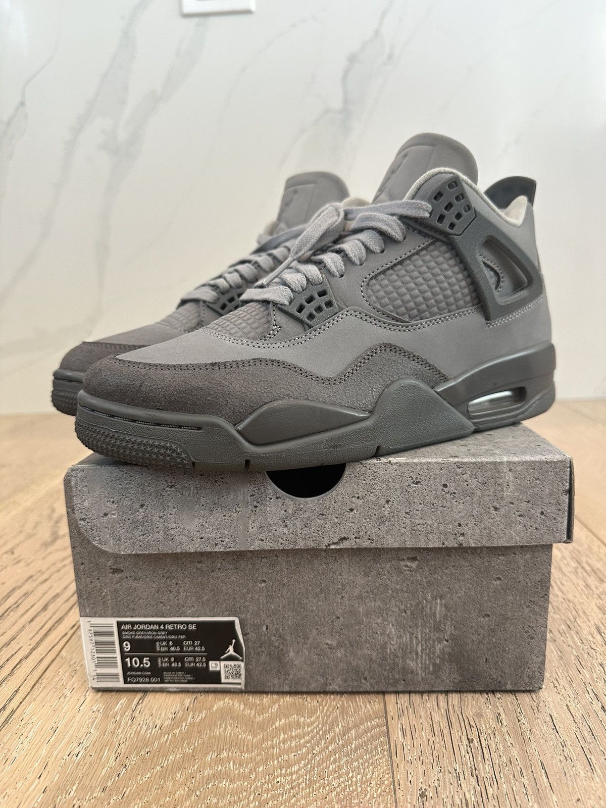 Jordan Brand Jordan 4 Retro SE Paris Olympics Wet Cement Size US 9 / EU 42 - 1 Thumbnail