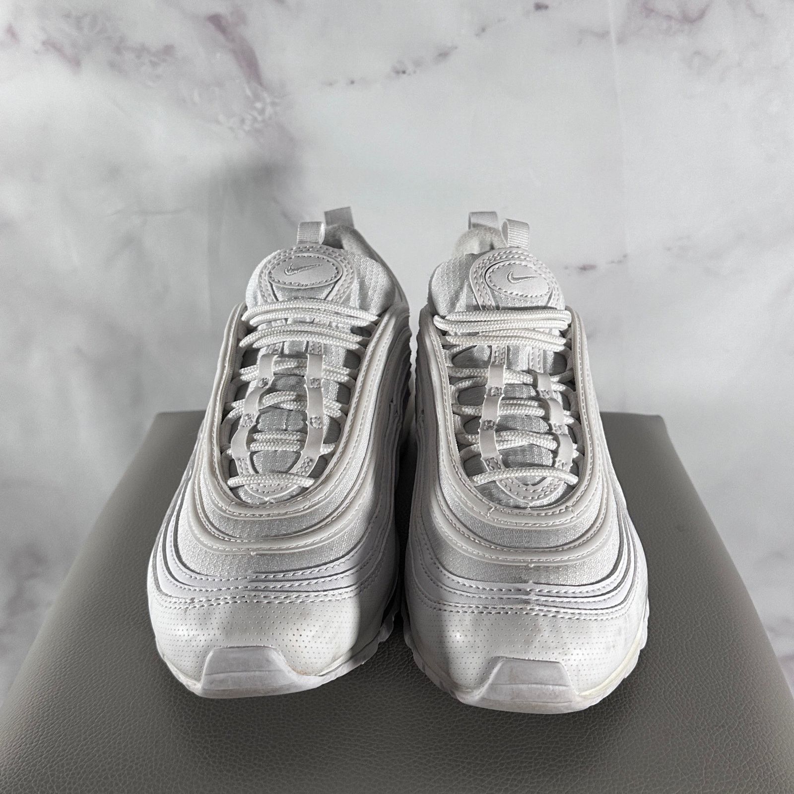 Nike Air Max 97 White Metallic Silver Size US 8.5 / IT 38.5 - 8 Thumbnail