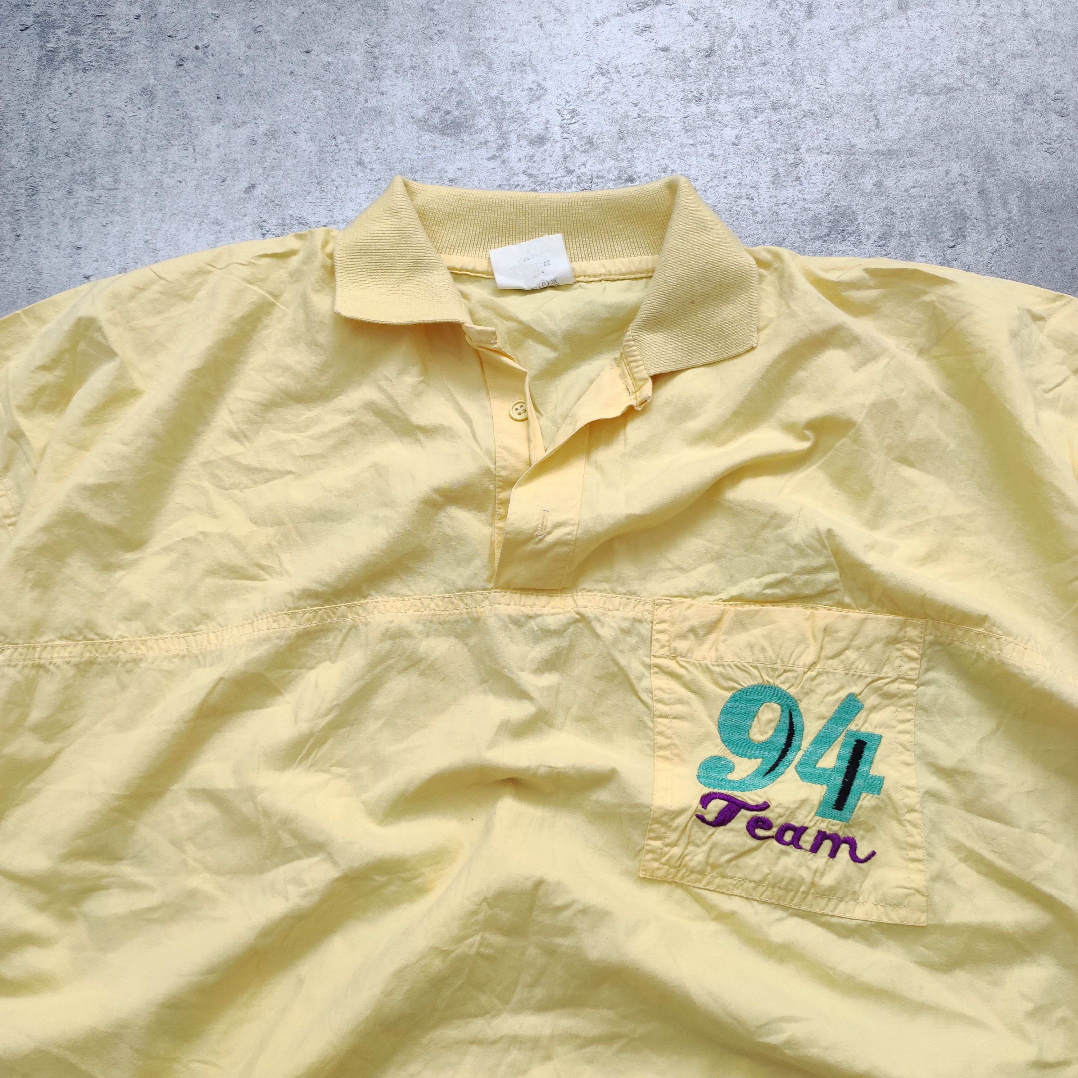 MLB × Vintage Vintage RARE 90s Avant Garde MLB 94' Team Yellow Jersey Size US XL / EU 56 / 4 - 5 Thumbnail