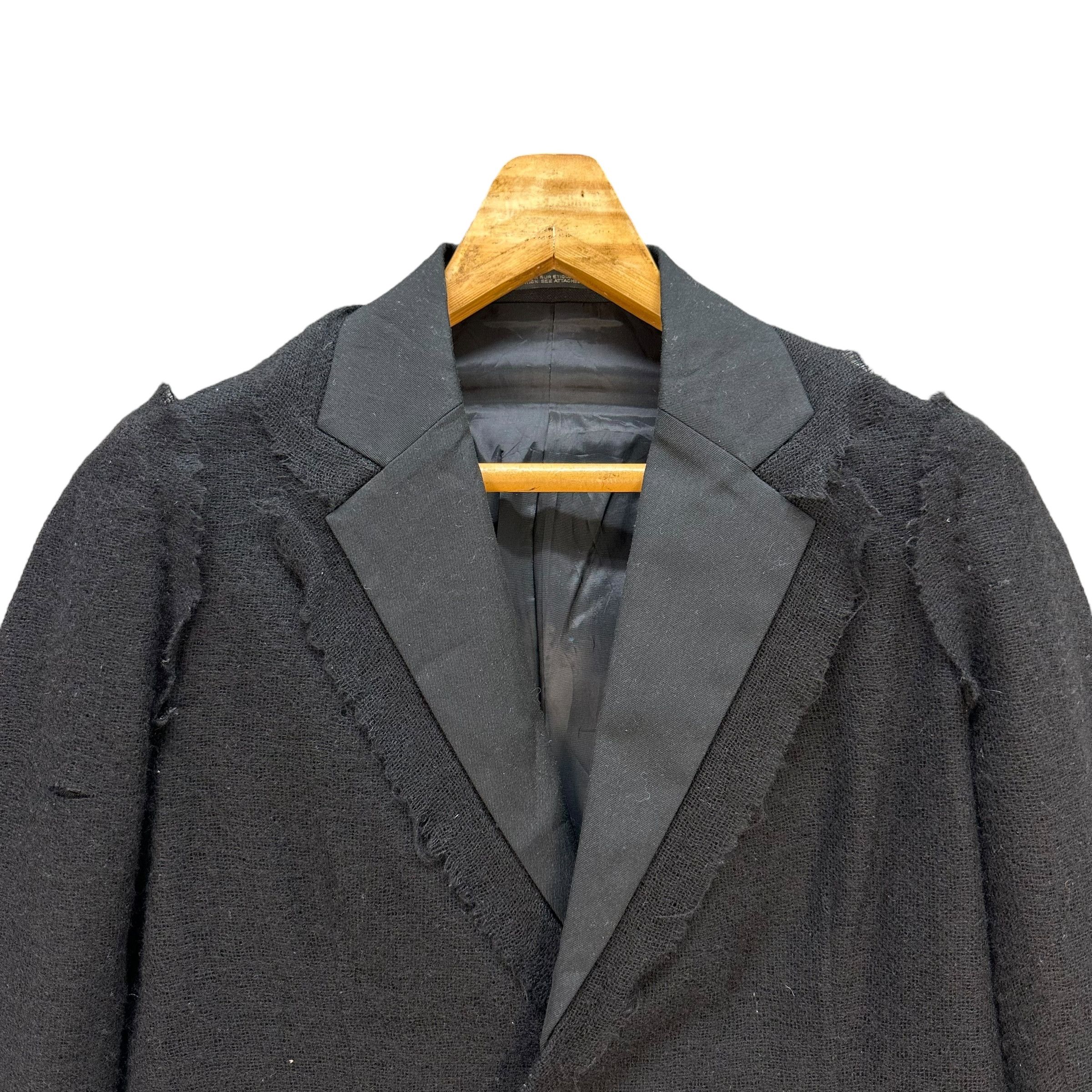 Yohji Yamamoto AW04 YOHJI YAMAMOTO Raw-Edge Deconstructed Jacket #A80-1942 Size S / US 4 / IT 40 - 2 Thumbnail