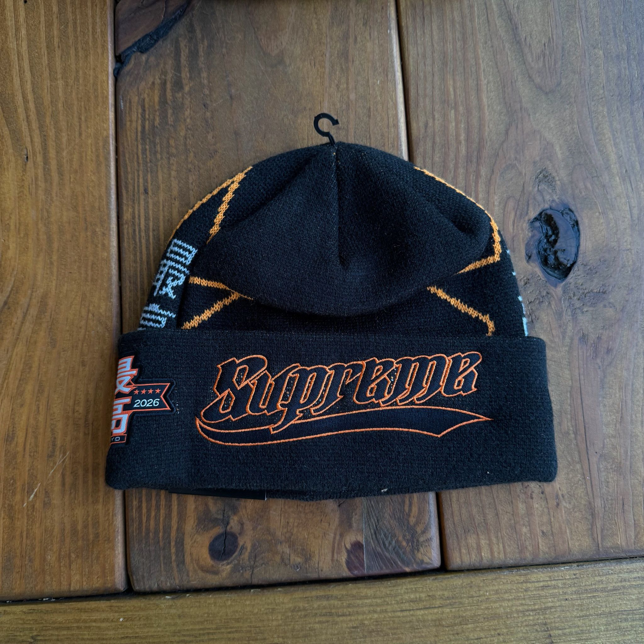 Supreme New Era Psalm Beanie 黒 Supreme New Era Psalm Beanie 