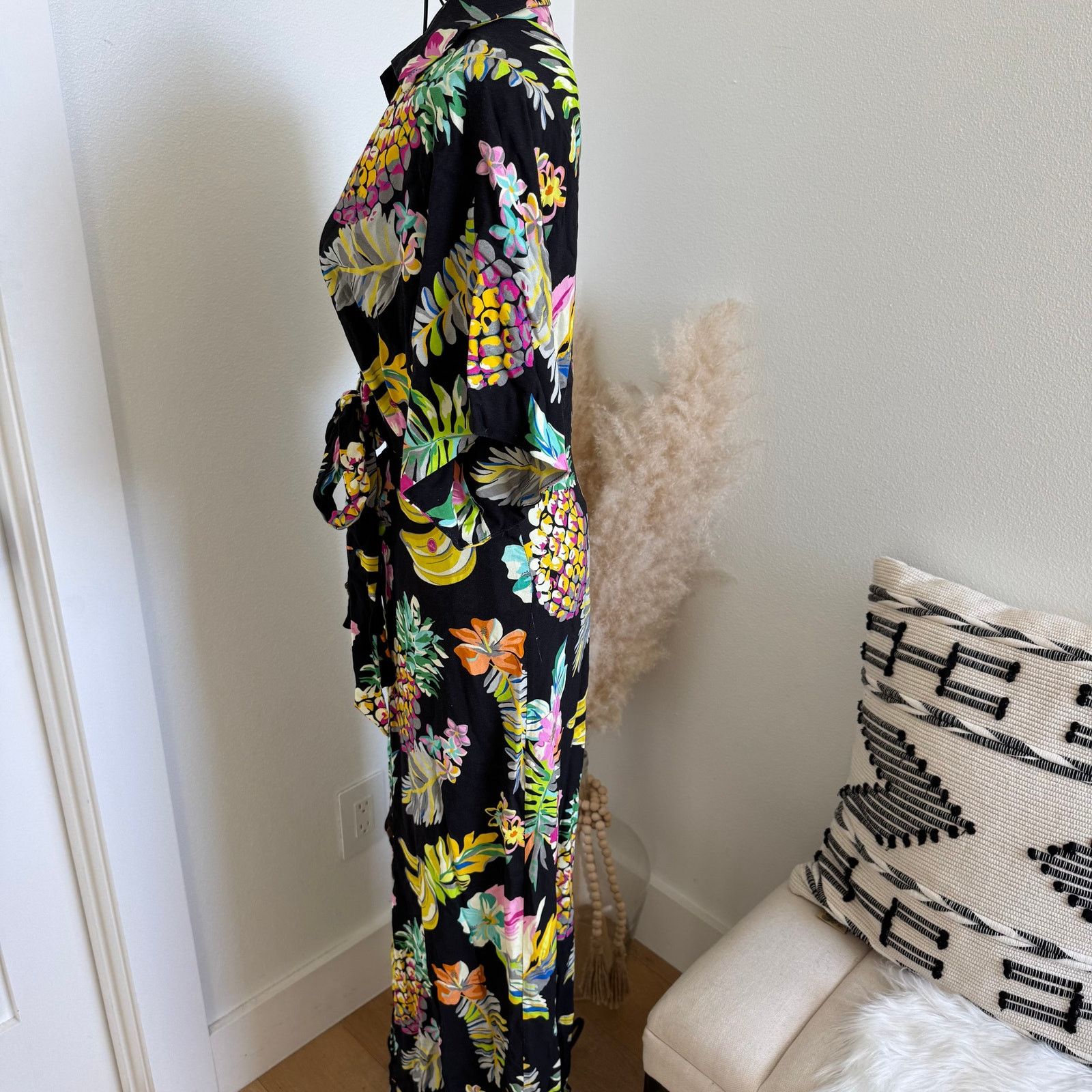 Le Superbe LE SUPERBE Mai Tai Maxi Cut Out Front Tie Dress Black Size S / US 4 / IT 40 - 7 Thumbnail
