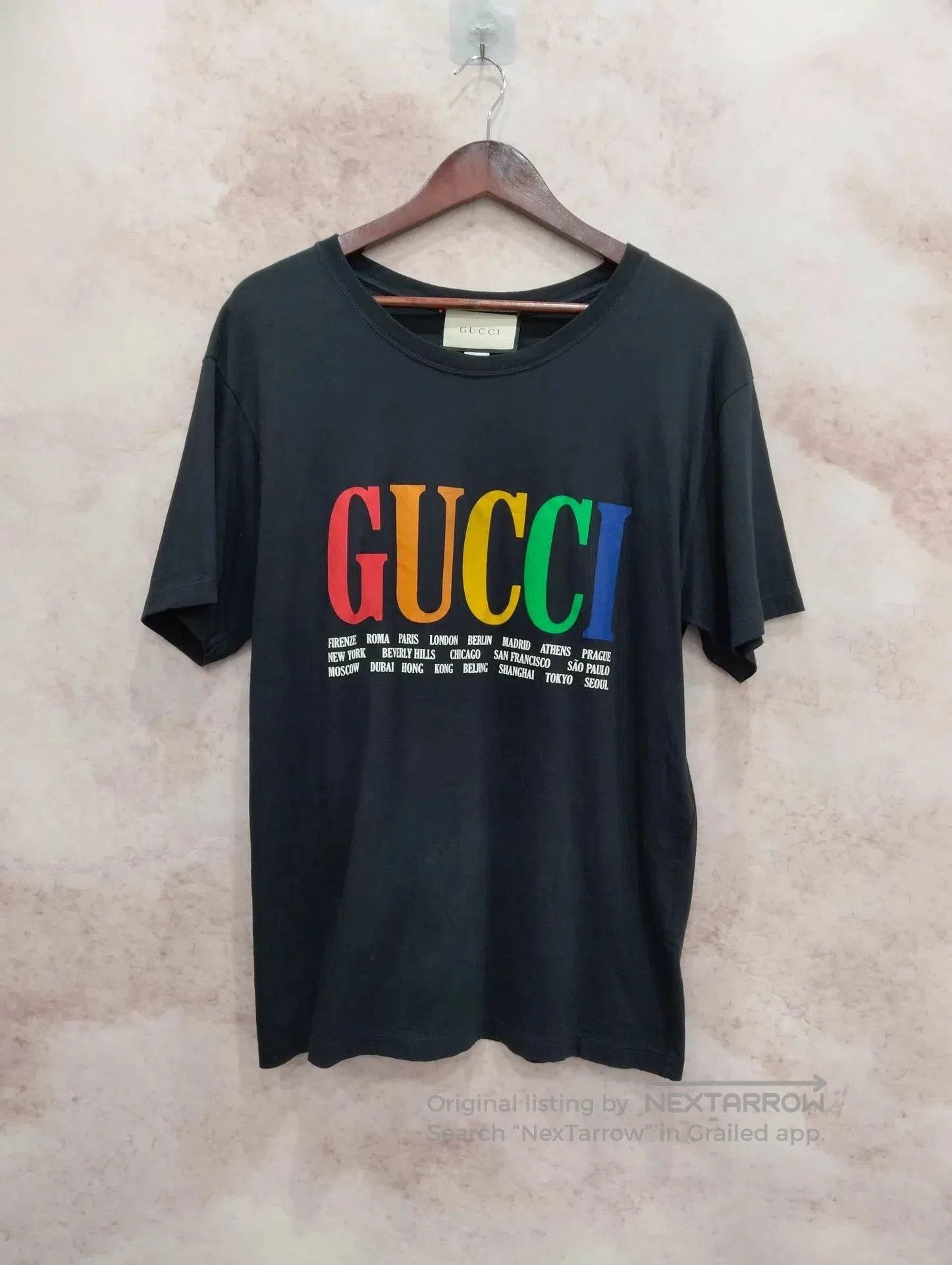 Gucci Black Short Sleeve Graphic Print T. Size US L / EU 52-54 / 3 - 1 Thumbnail