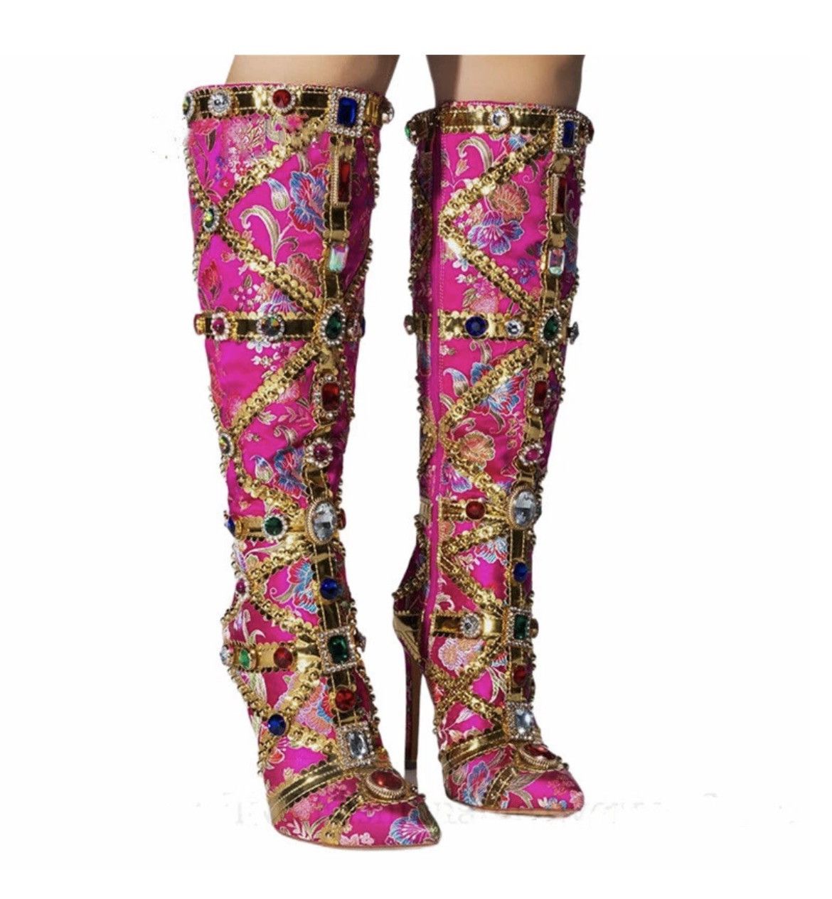 Azalea Wang Azalea wang Confident Pink Embellished Size US 7.5 / IT 37.5 - 18 Thumbnail