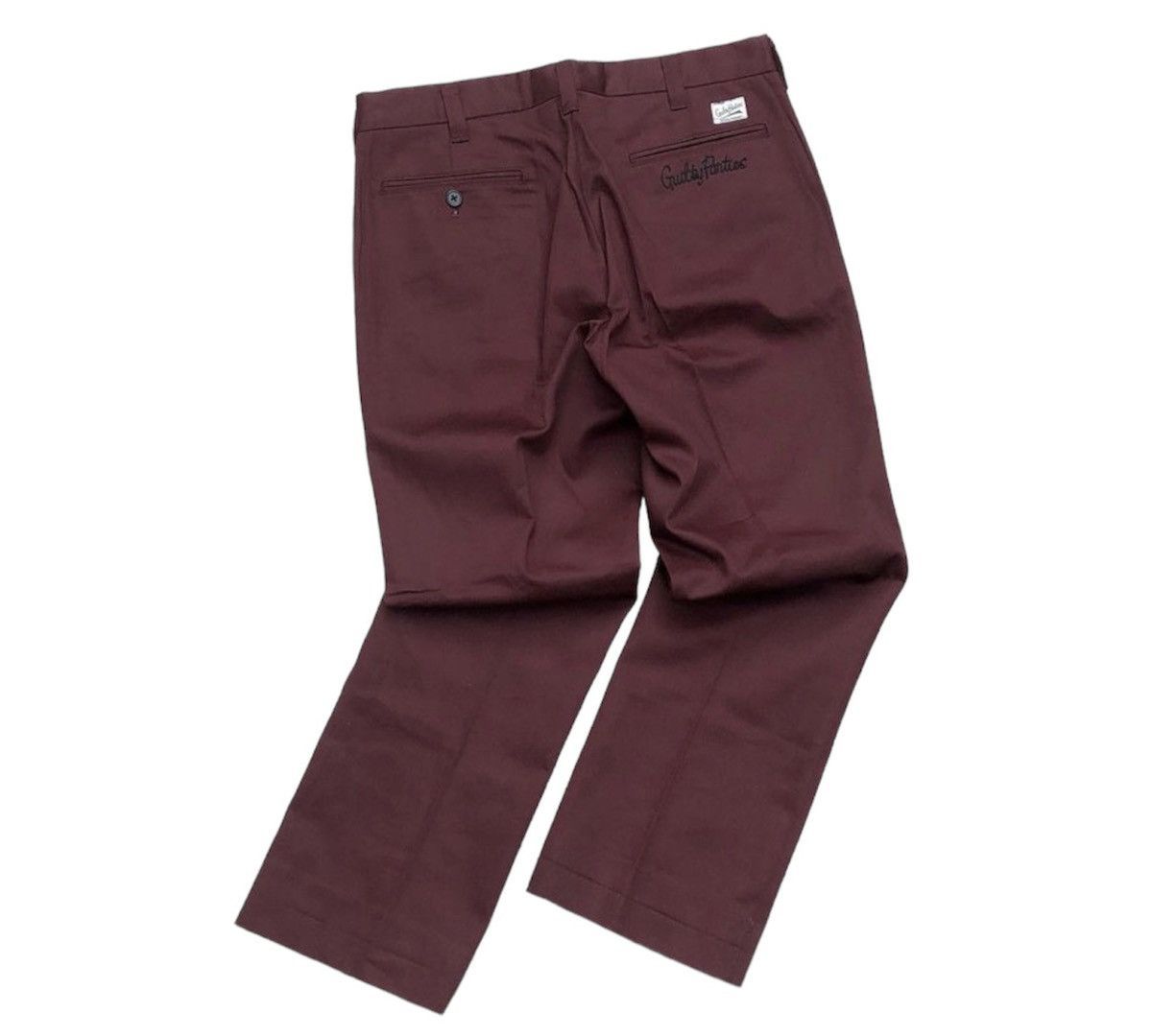 image of Aw13 Guilty Parties Wacko Maria Cropped Pants in Maroon, Men's (Size 32)