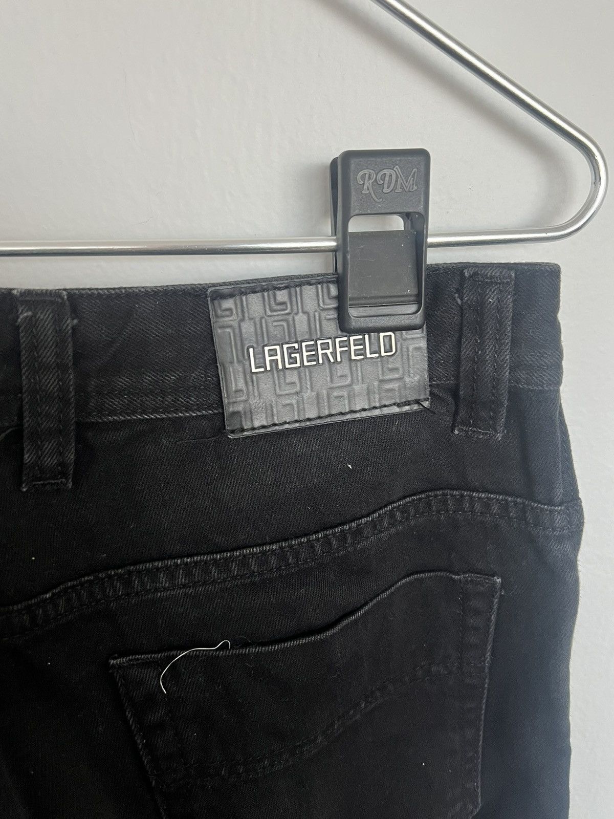Karl Lagerfeld Karl Lagerfeld Black Straight Cut Jeans Size US 32 / EU 48 - 3 Thumbnail