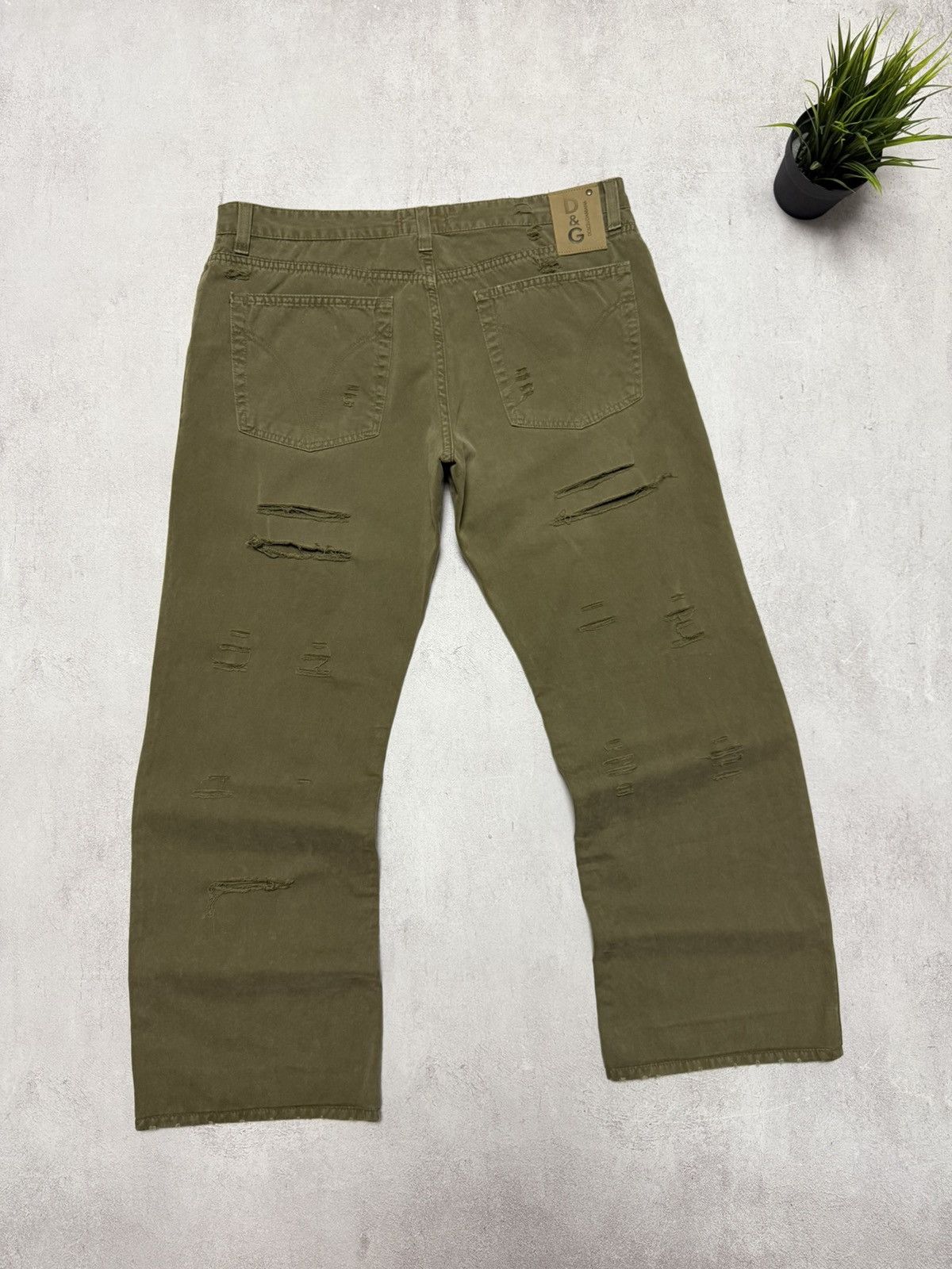Dolce & Gabbana Vintage Dolce Gabbana Jeans Baggy Distressed Pants DG 90s Size US 34 / EU 50 - 11 Thumbnail