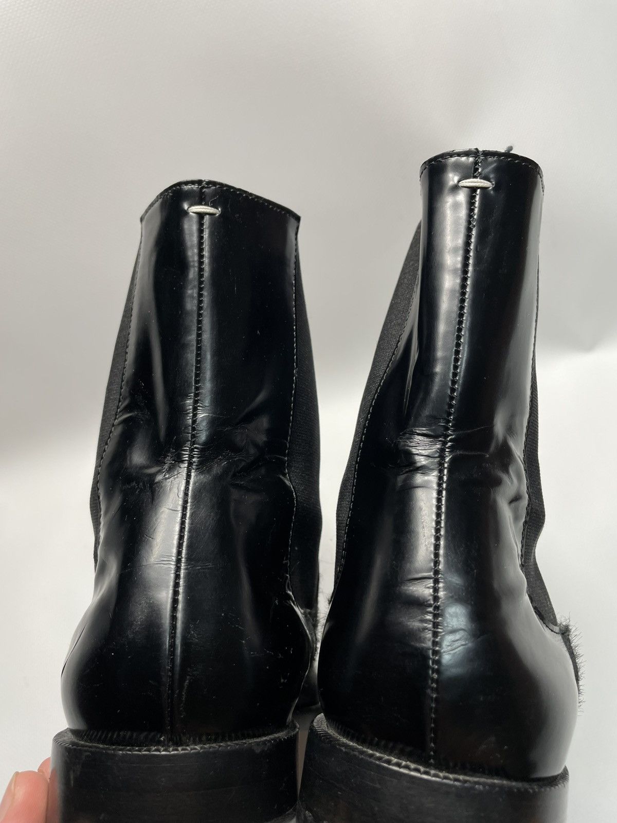 Maison Margiela Maison Margiela Tabi Pony Hair Chelsea Boots Black Size 38.5 Size US 8.5 / IT 38.5 - 5 Thumbnail