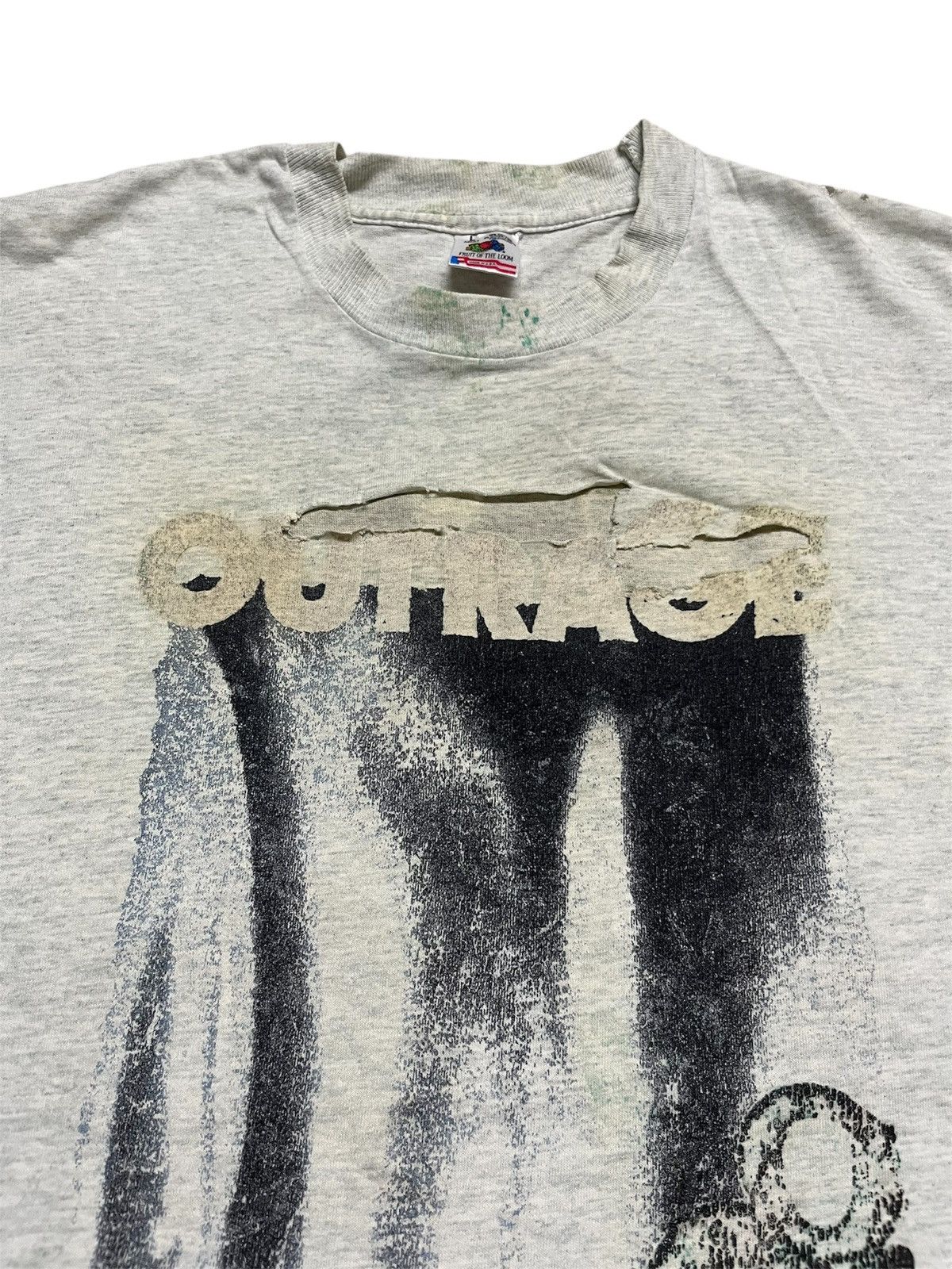 Band Tees Rare Vintage 1993 Outrage Spit Tour Distressed Band T-Shirt Size US L / EU 52-54 / 3 - 5 Thumbnail