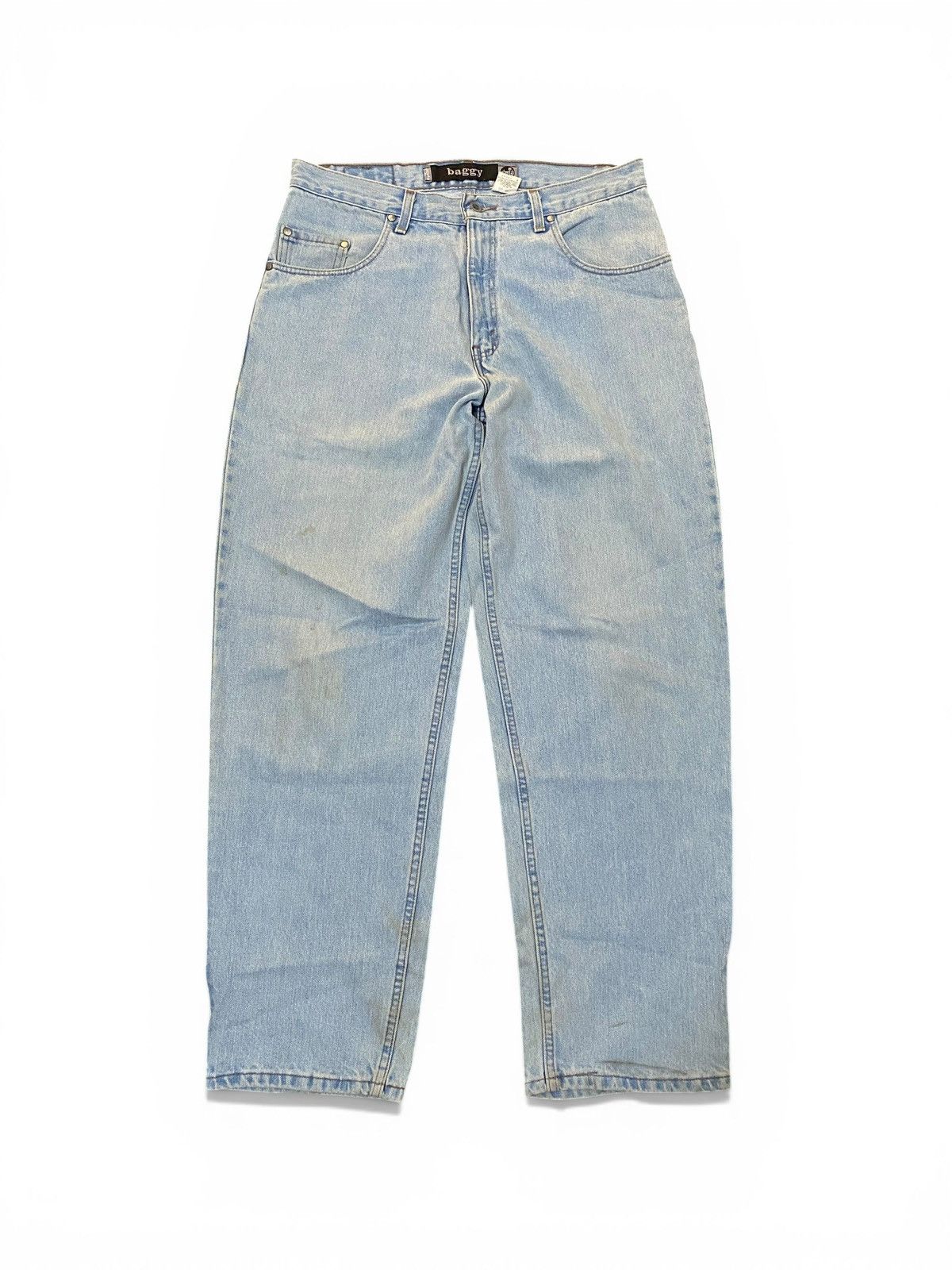 Levi's Vintage 90’s Baggy Levis Silvertab Light Blue Jeans Size US 33 - 1 Thumbnail