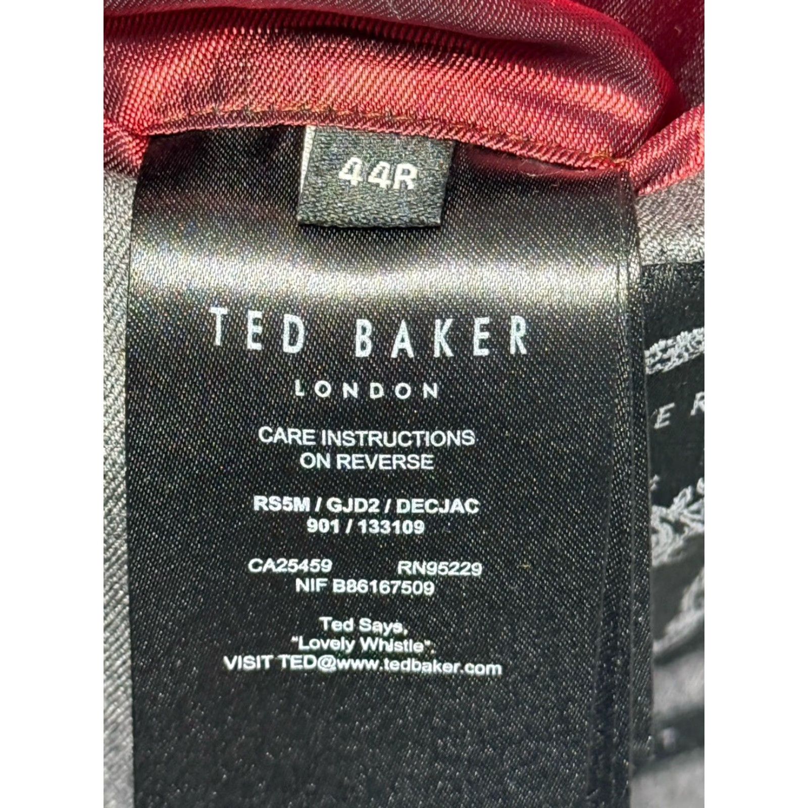 Ted Baker Ted Baker London Blazer Mens 44R Gray Wool Sport Coat Modern Fit Jacket Size 44R - 4 Thumbnail
