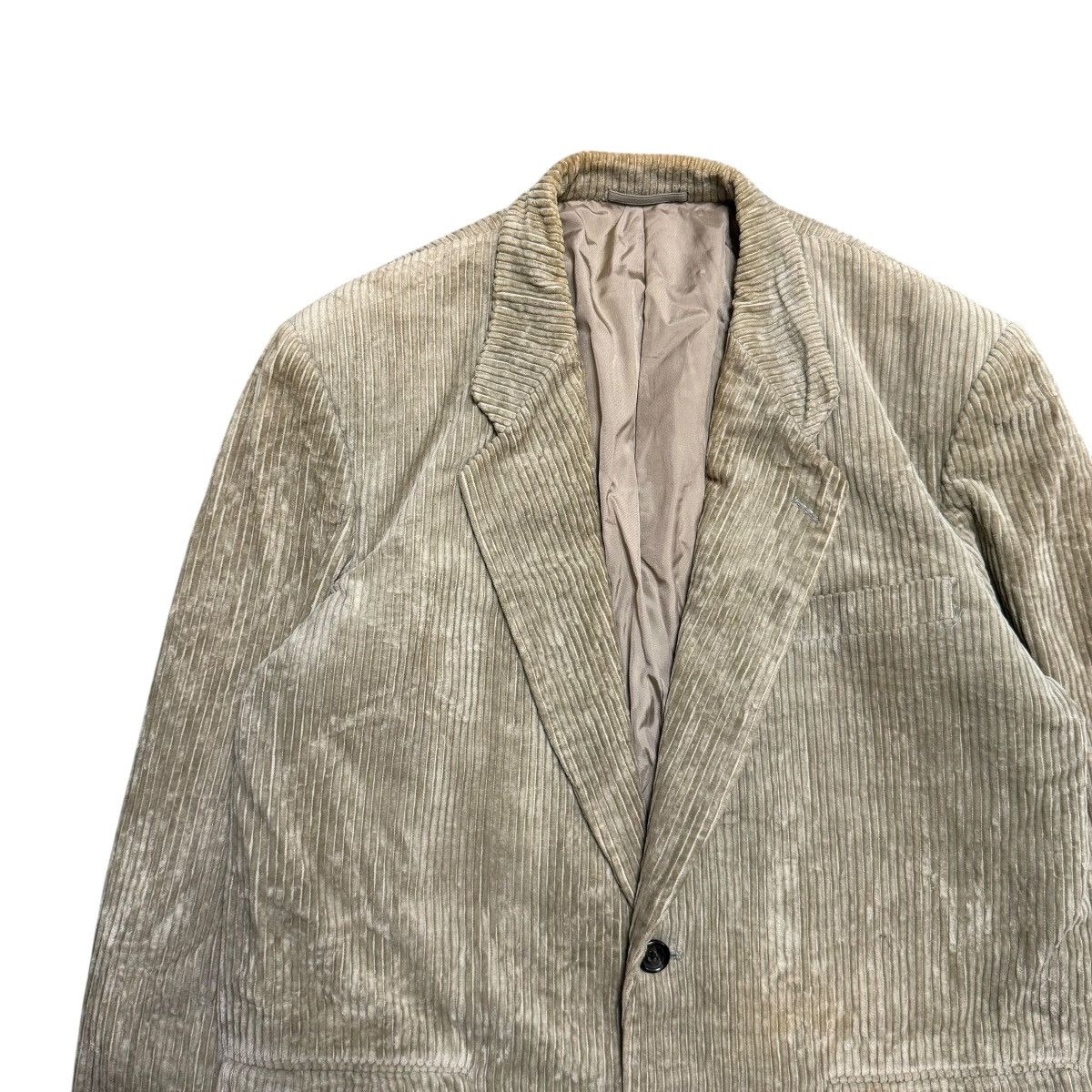 Comme des Garcons Homme Vintage 80s Comme Des Garcons Homme Corduroy Casual Jacket Size US S / EU 44-46 / 1 - 5 Thumbnail