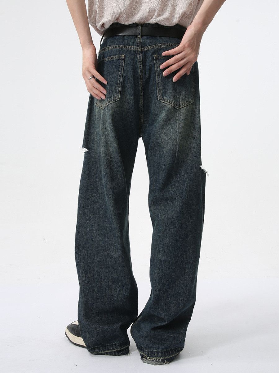 Japanese Brand Japanese retro street style ripped jeans Size US 34 / EU 50 - 4 Thumbnail