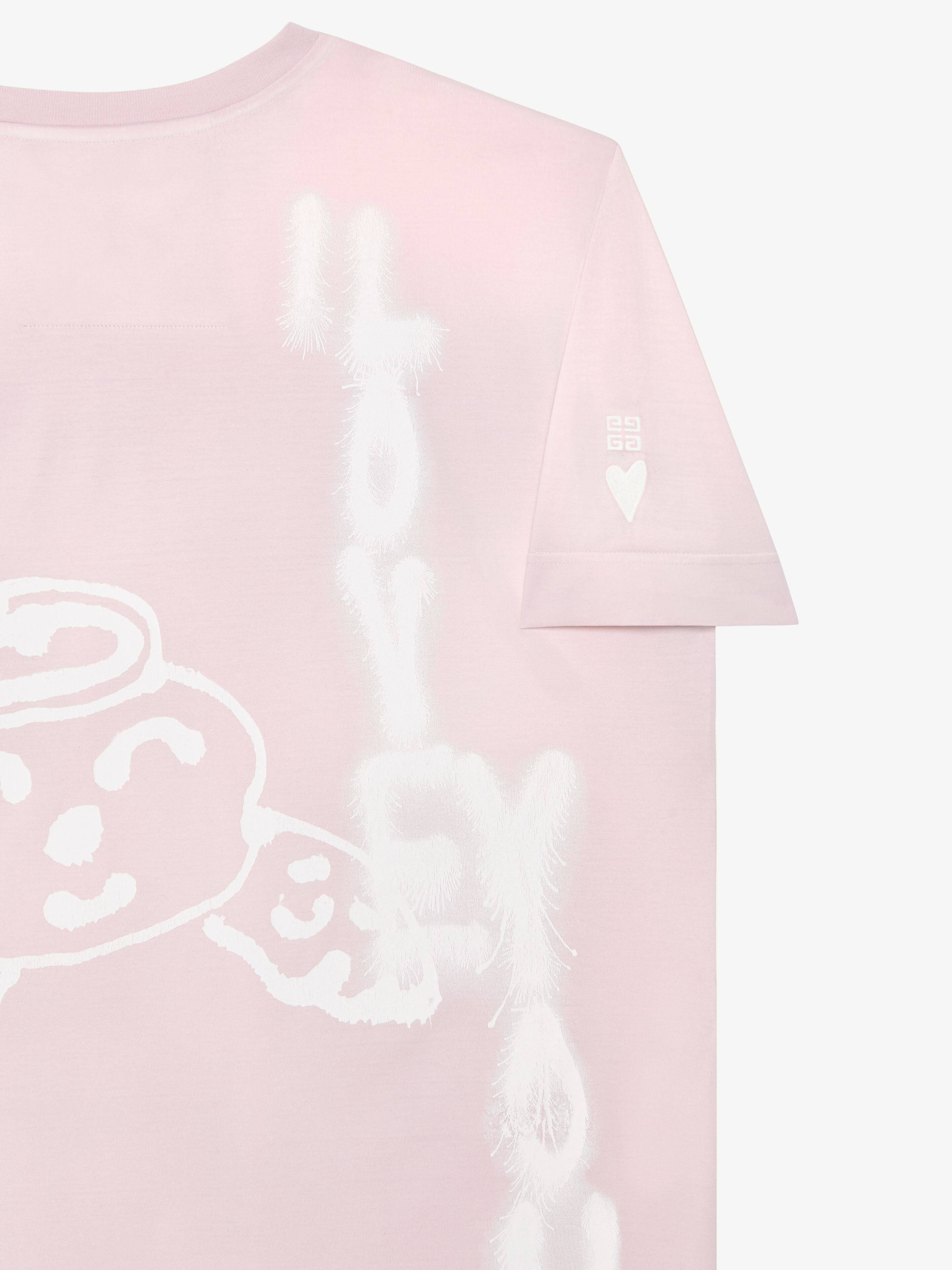 Givenchy o1srvl11e1124 Loose Fit T-Shirt in Light Pink Size XL / US 12-14 / IT 48-50 - 6 Thumbnail
