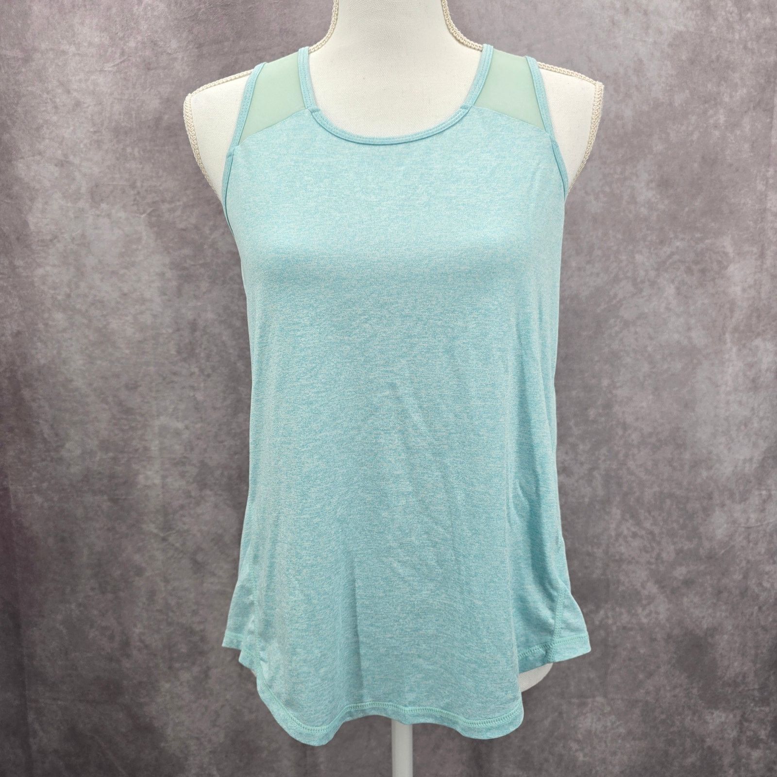 Other Blue Crisscross Back Racerback Mesh Sportswear Top Small Size S / US 4 / IT 40 - 1 Thumbnail