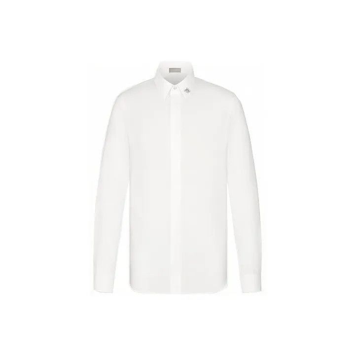 Dior Dior Dior Essentials White Long Sleeve Shirt 0079-2507 Size US M / EU 48-50 / 2 - 1 Thumbnail