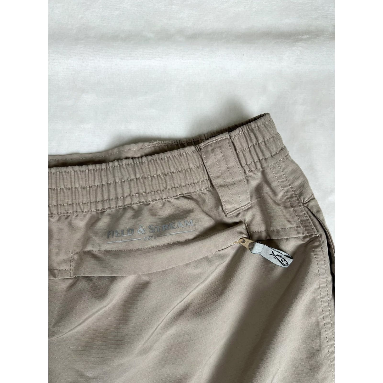 Vintage Field & Stream Pants Mens XL Khaki Lightweight Hiking Fishing Elastic Waist Size US 36 / EU 52 - 7 Thumbnail