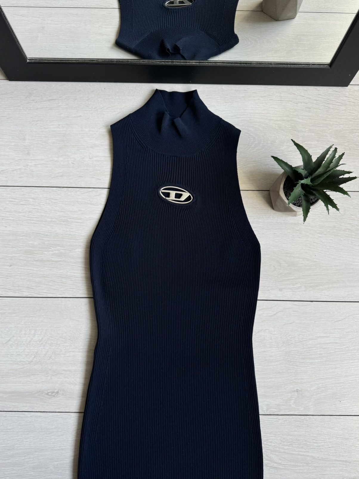 Diesel New! Diesel M-Onervax Navy Dress Size S / US 4 / IT 40 - 4 Thumbnail